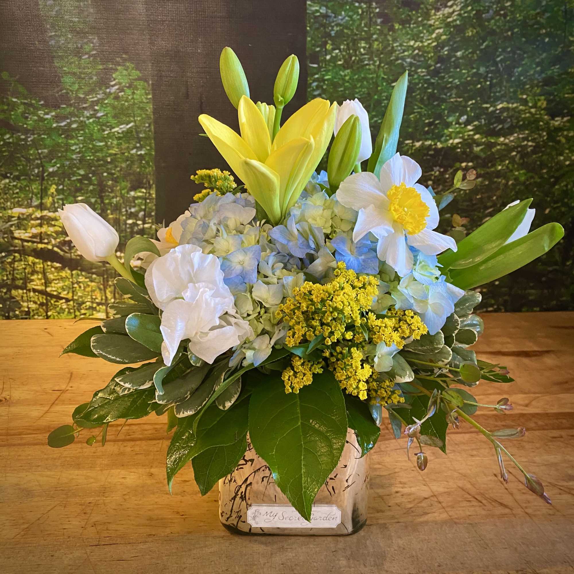 Soft and sweet, Spring Skies will bring joy to anyone's day! Blue