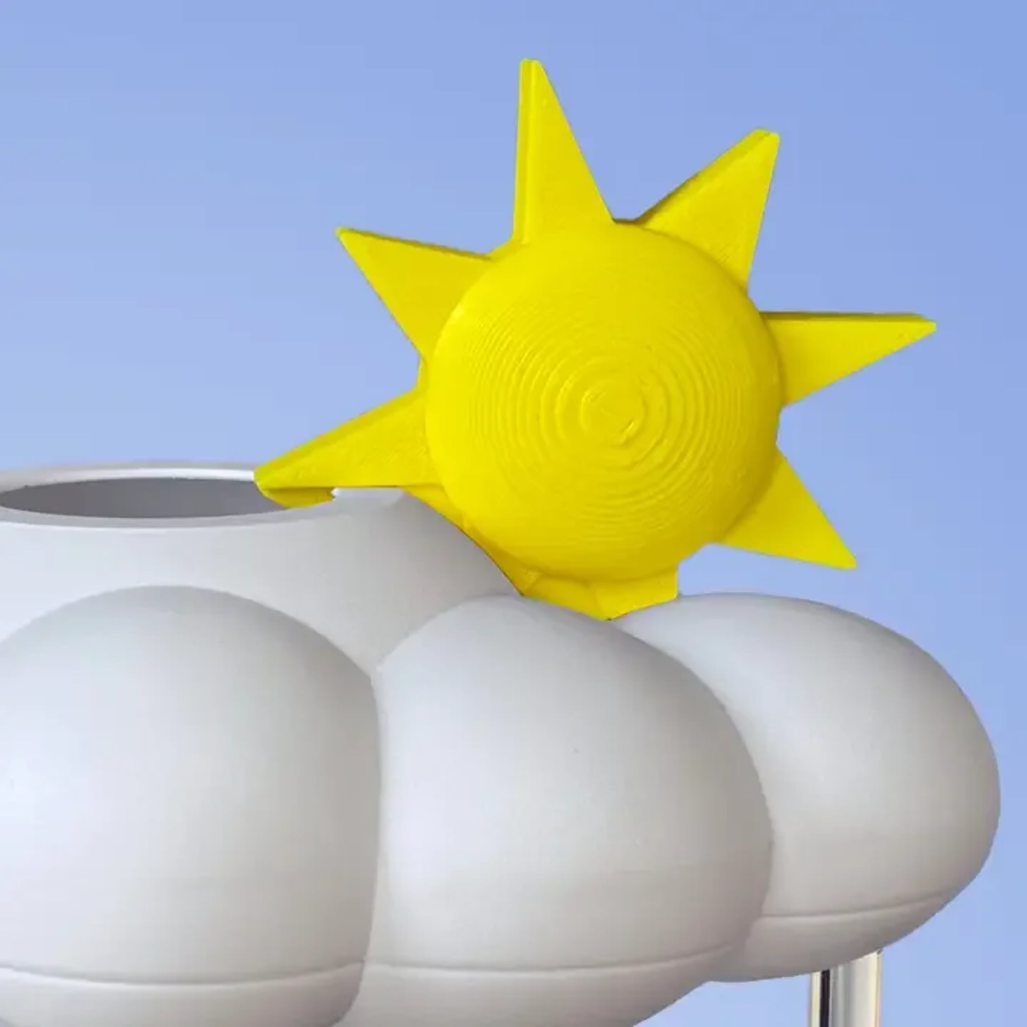 Plant not included 
Dripping Rain Cloud provides a gentle rain shower for