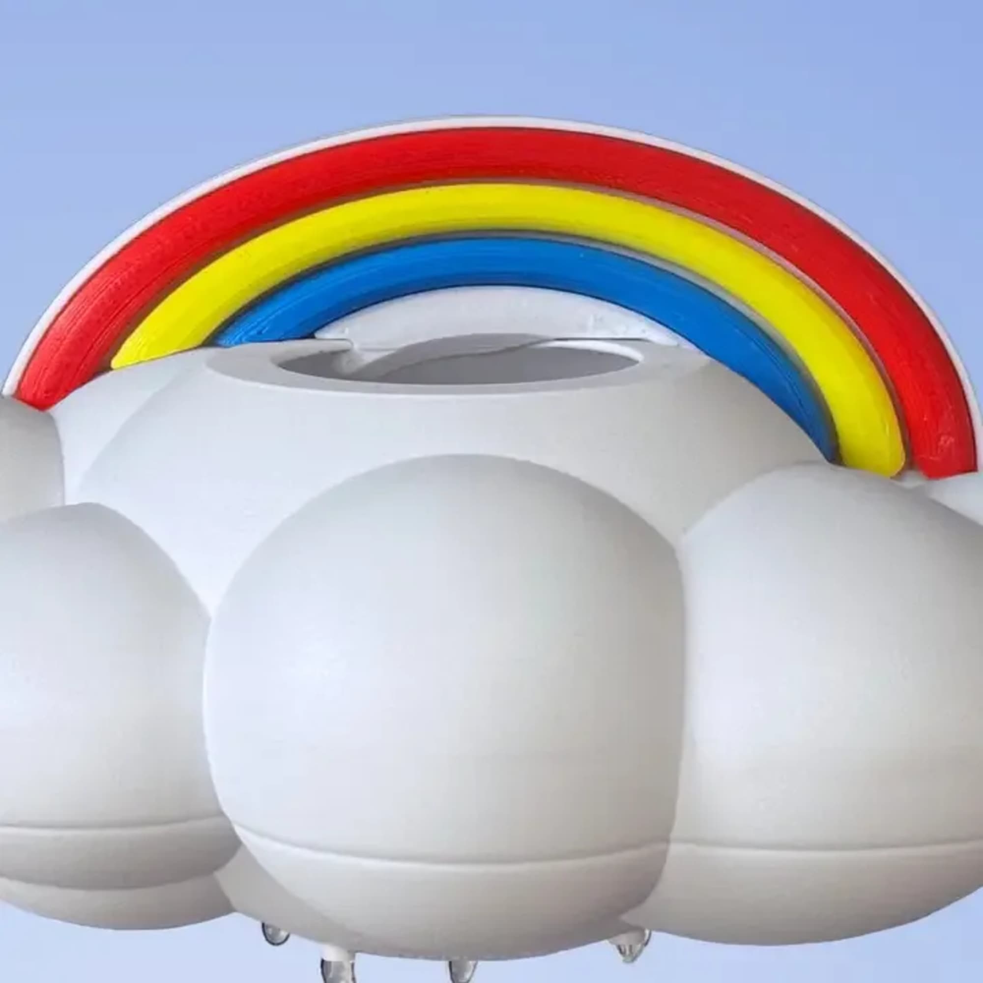 Plant not included 
Dripping Rain Cloud provides a gentle rain shower for