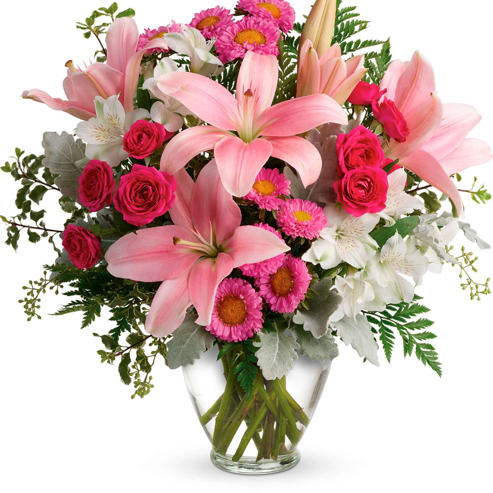 Luxe lilies in a beautifully blushing shade of pink are sure to