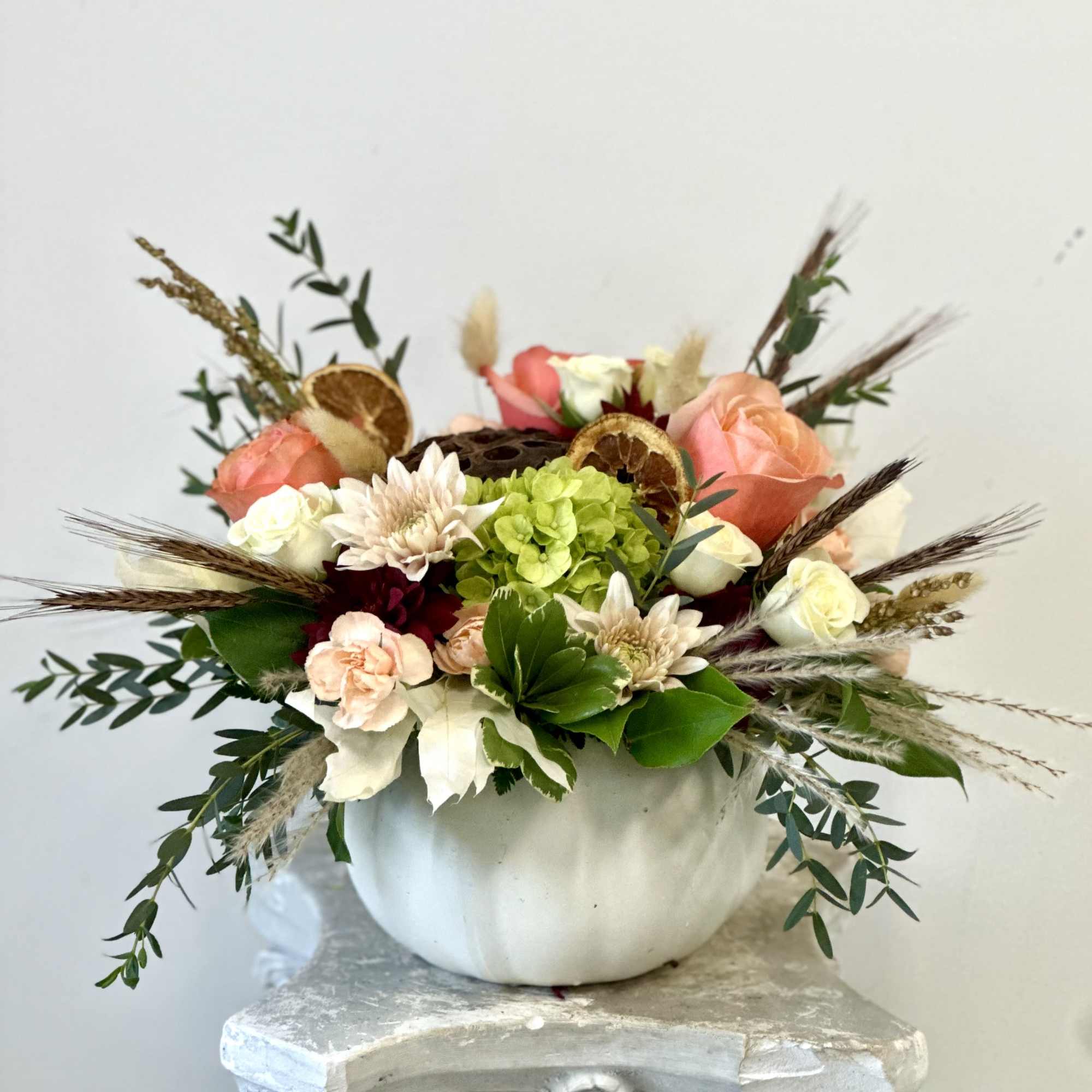 Elevate your autumn d&eacute;cor with Fall Fusion by Westford Florist Art by