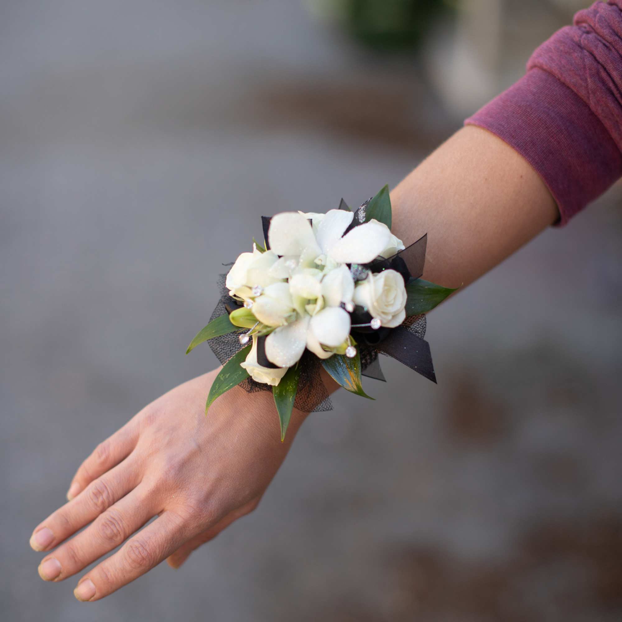 We create one of a kind flower jewelry for prom. Please let