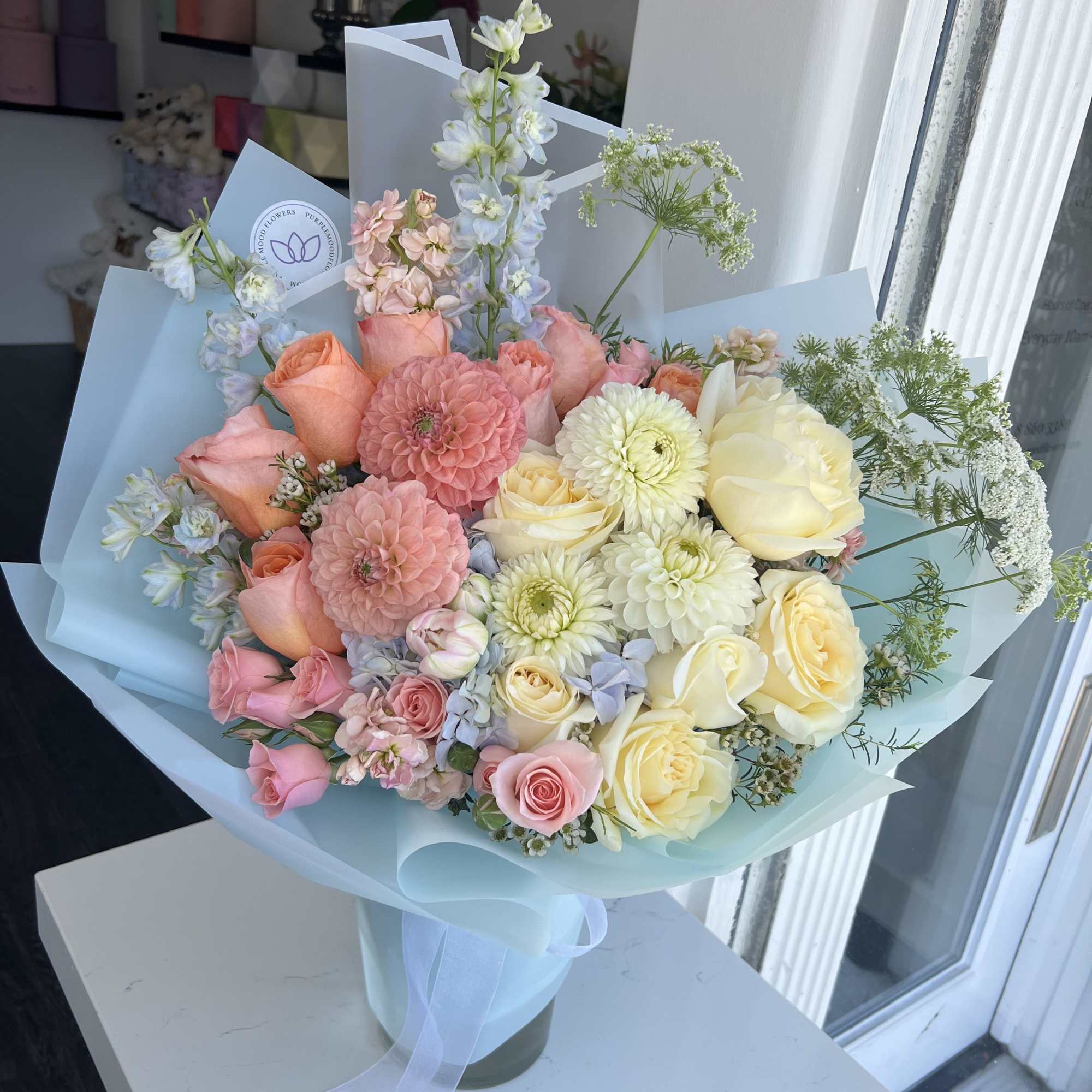 Designer will create a special bouquet for your recipient. Feel free to