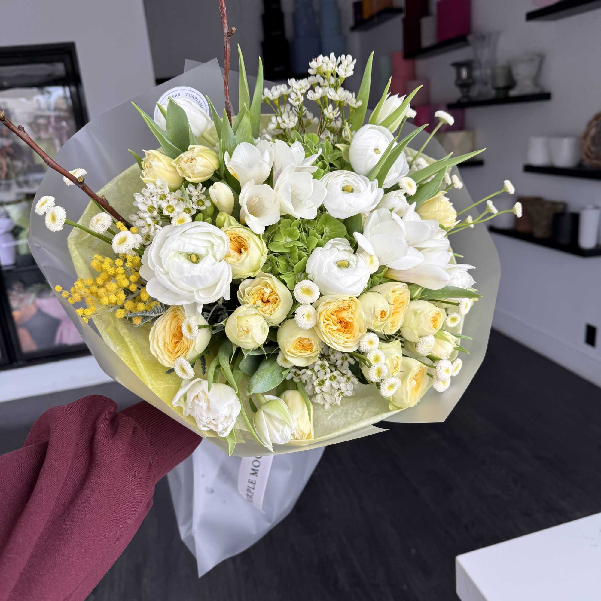 Designer will create a special bouquet for your recipient. Feel free to