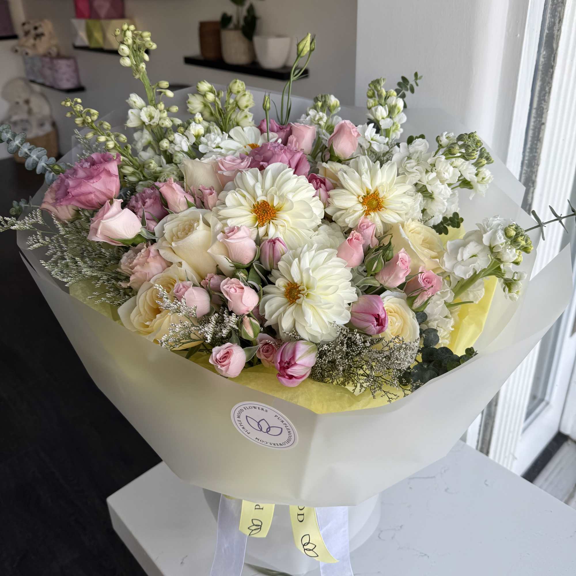 Designer will create a special bouquet for your recipient. Feel free to
