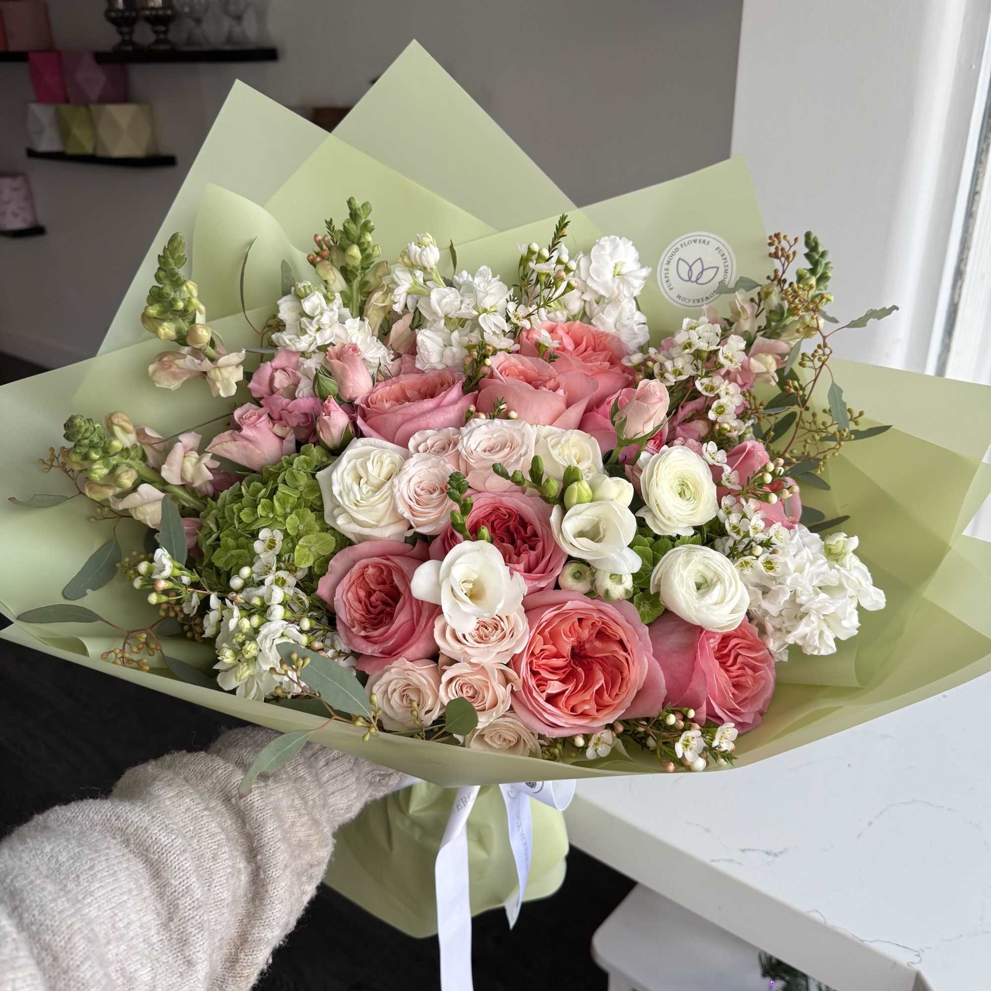 Designer will create a special bouquet for your recipient. Feel free to