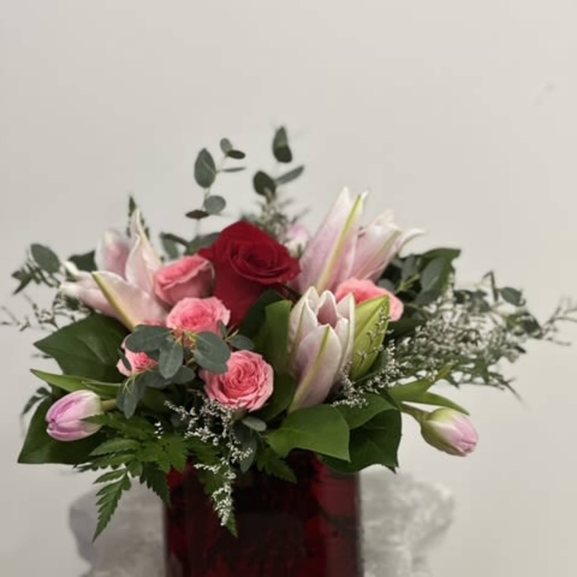 Indulge in the exquisite allure of Velvet Romance by Westford Florist Art