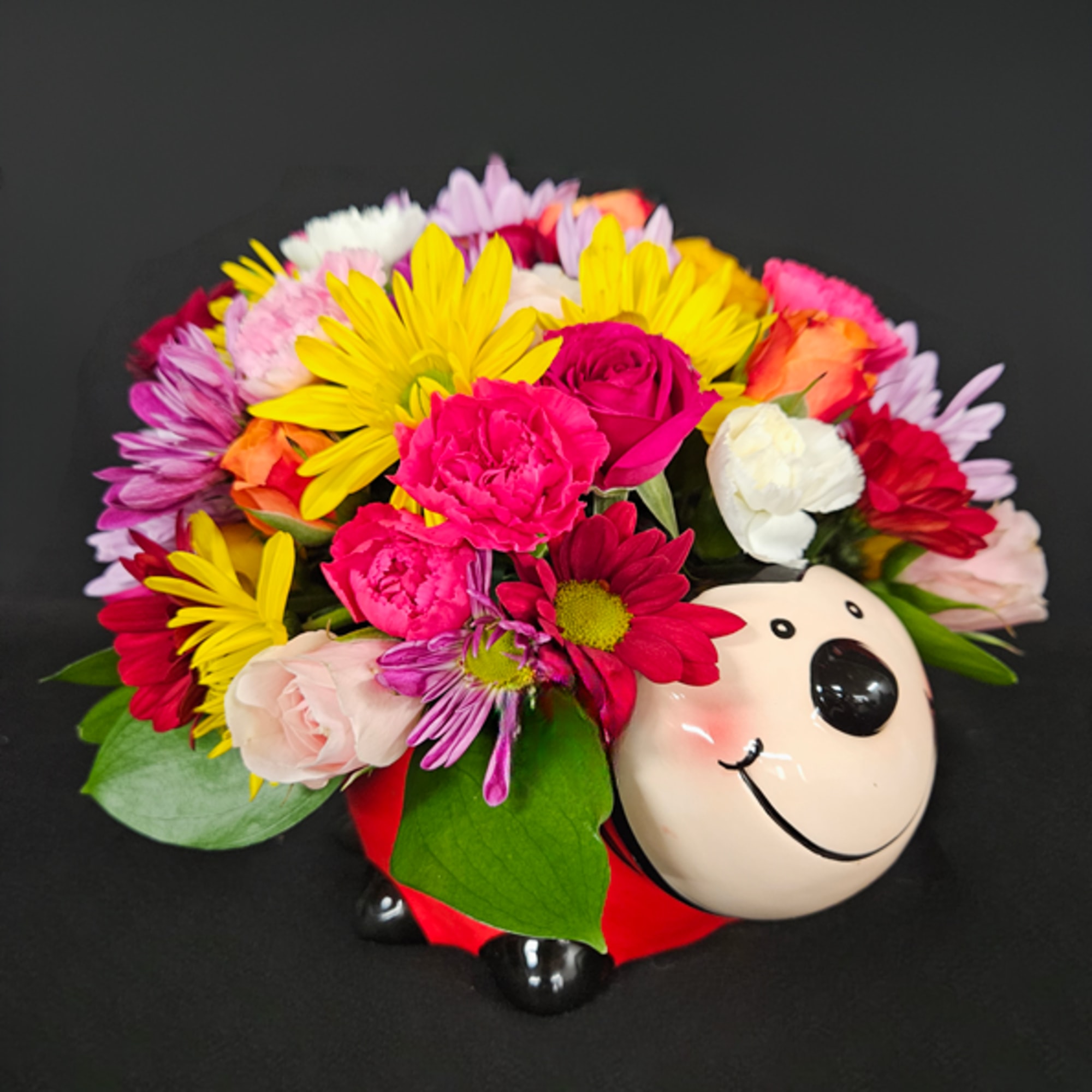 Send a little love with our lovely little lady bug arrangement! Packed