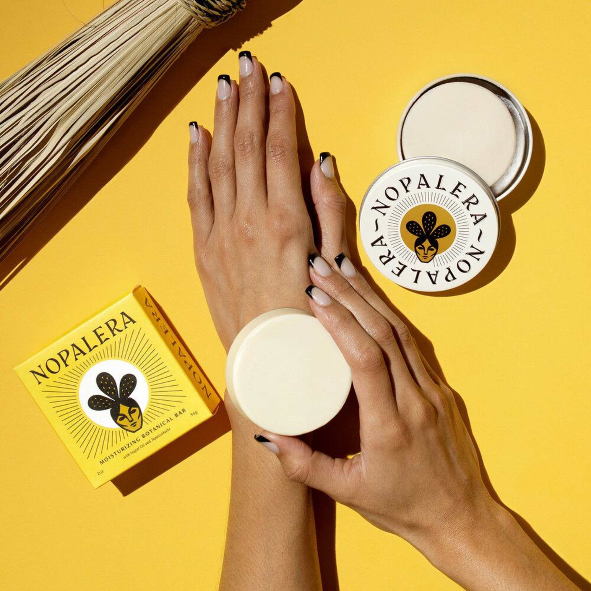 A solid moisturizing bar uniquely formulated with plant butters, oils, and Mexican