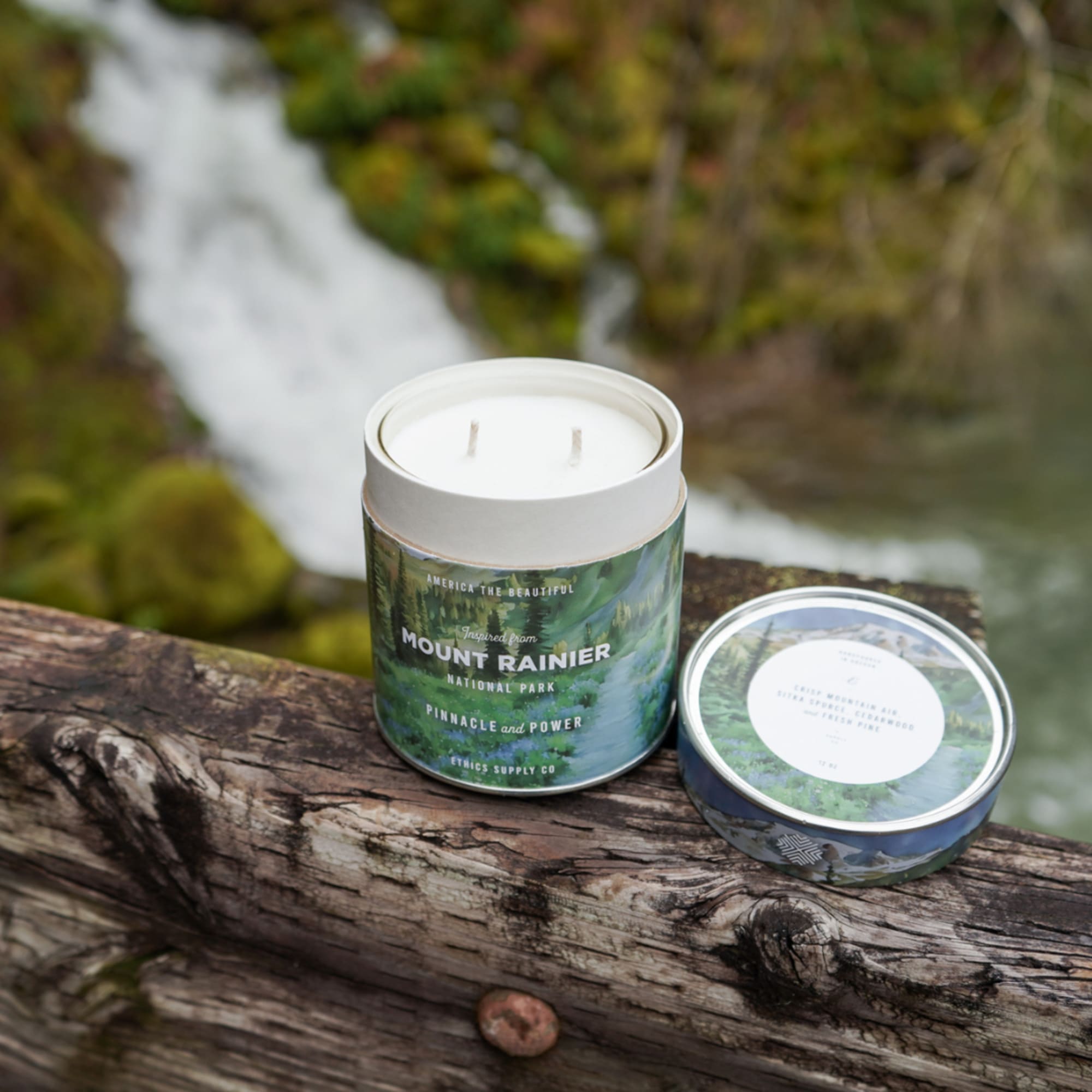 Escape to the majestic peaks of Mt. Rainier with our signature artisan