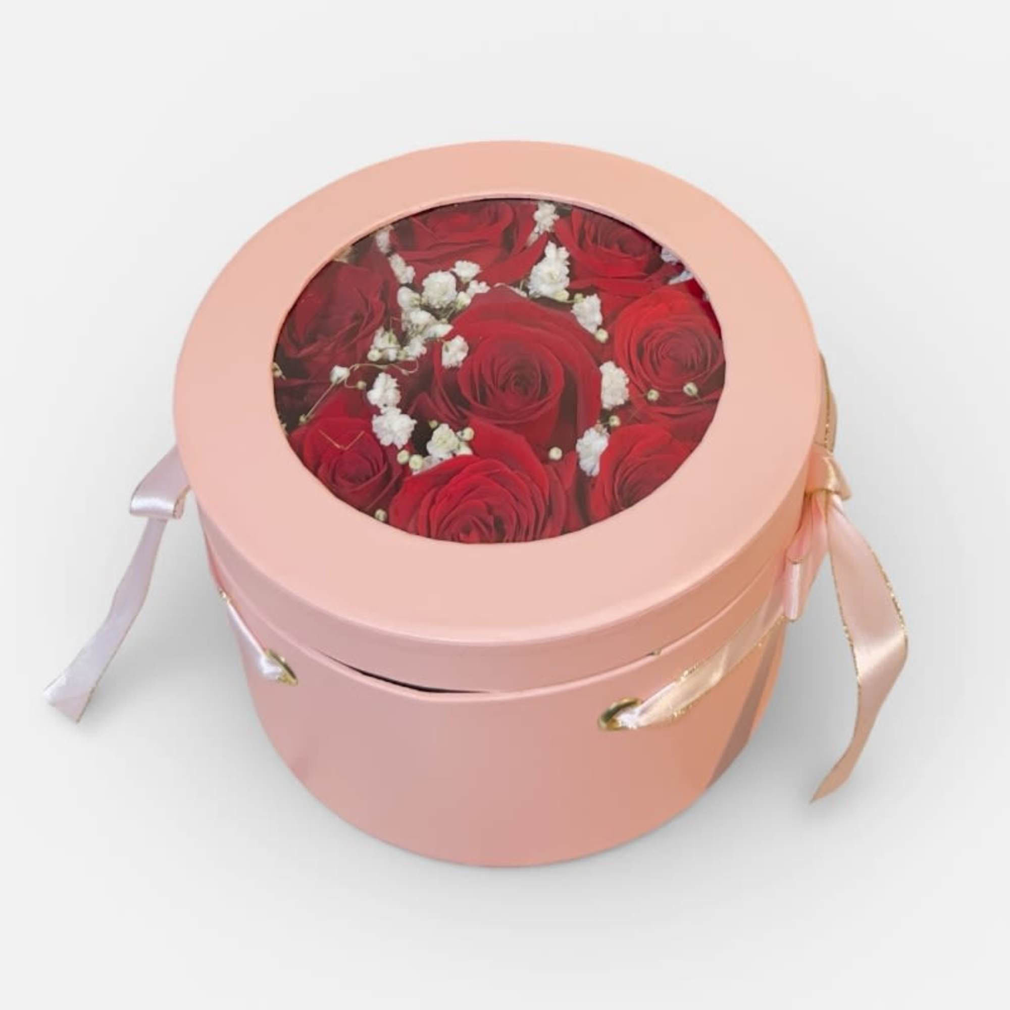 Classic Red Rose Box features fresh premium red roses beautifully arranged in