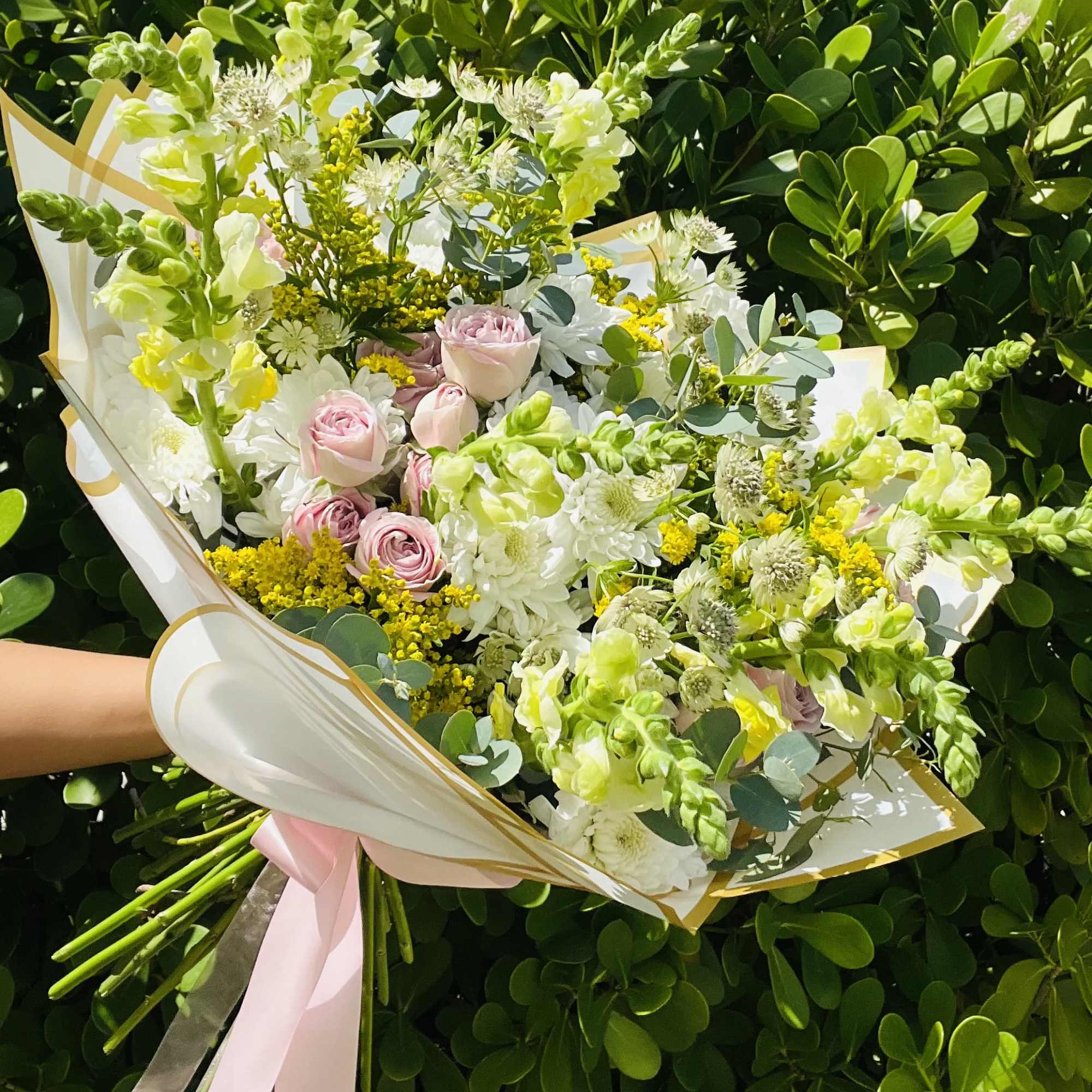 Ivory Garden is a fresh, elegant bouquet inspired by the beauty of