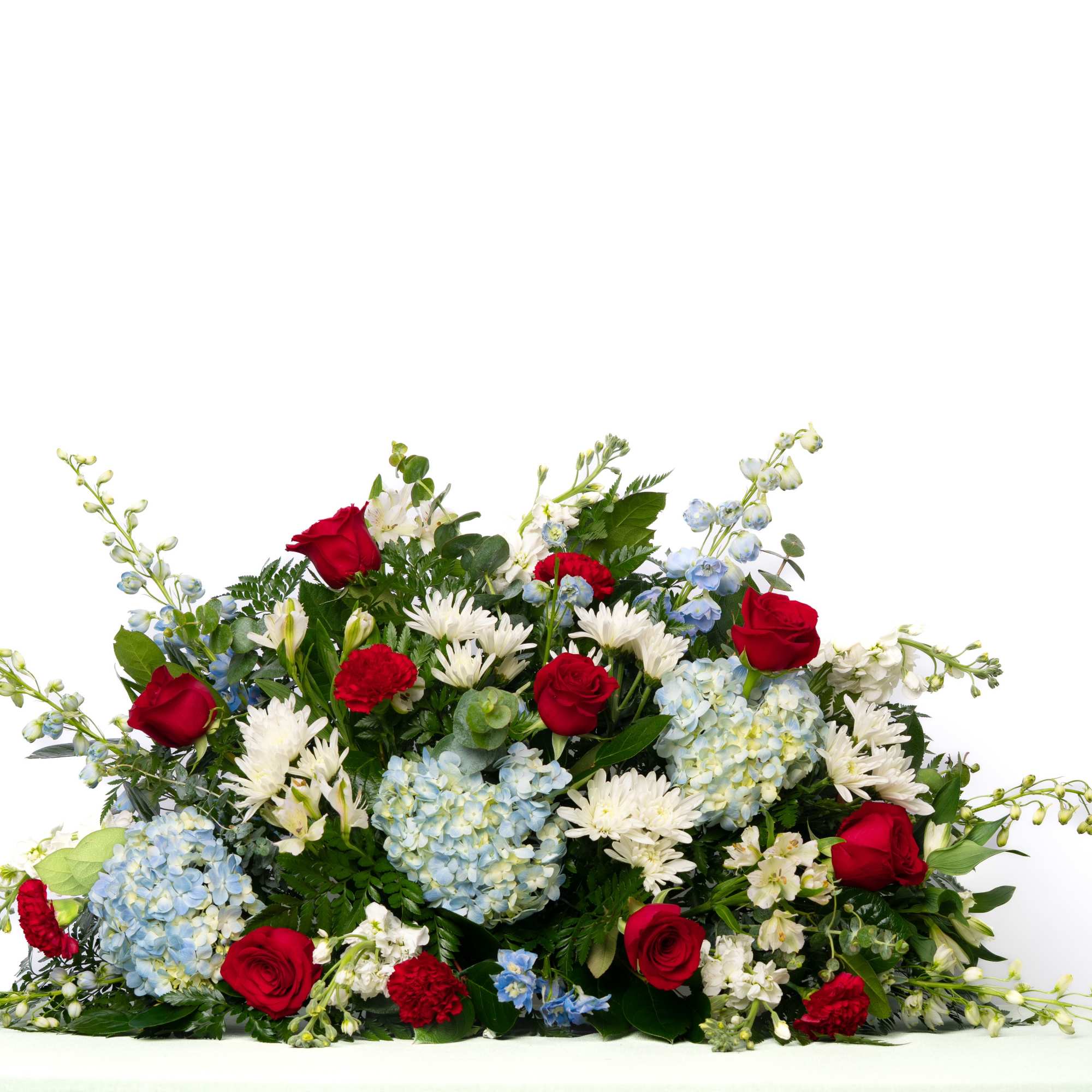 A patriotic tribute honoring dedication, service, and legacy. Designed in bold red