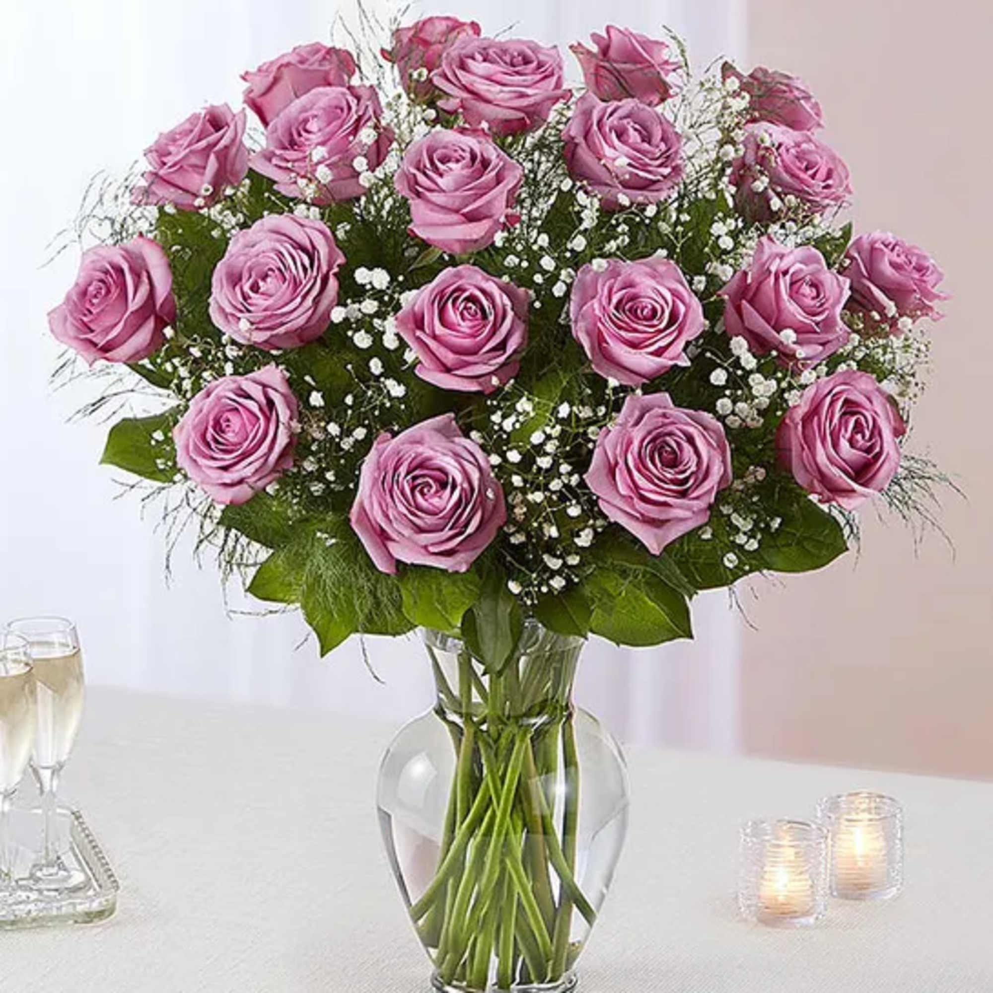 Our lovely lavender roses are an elegant surprise for someone who means