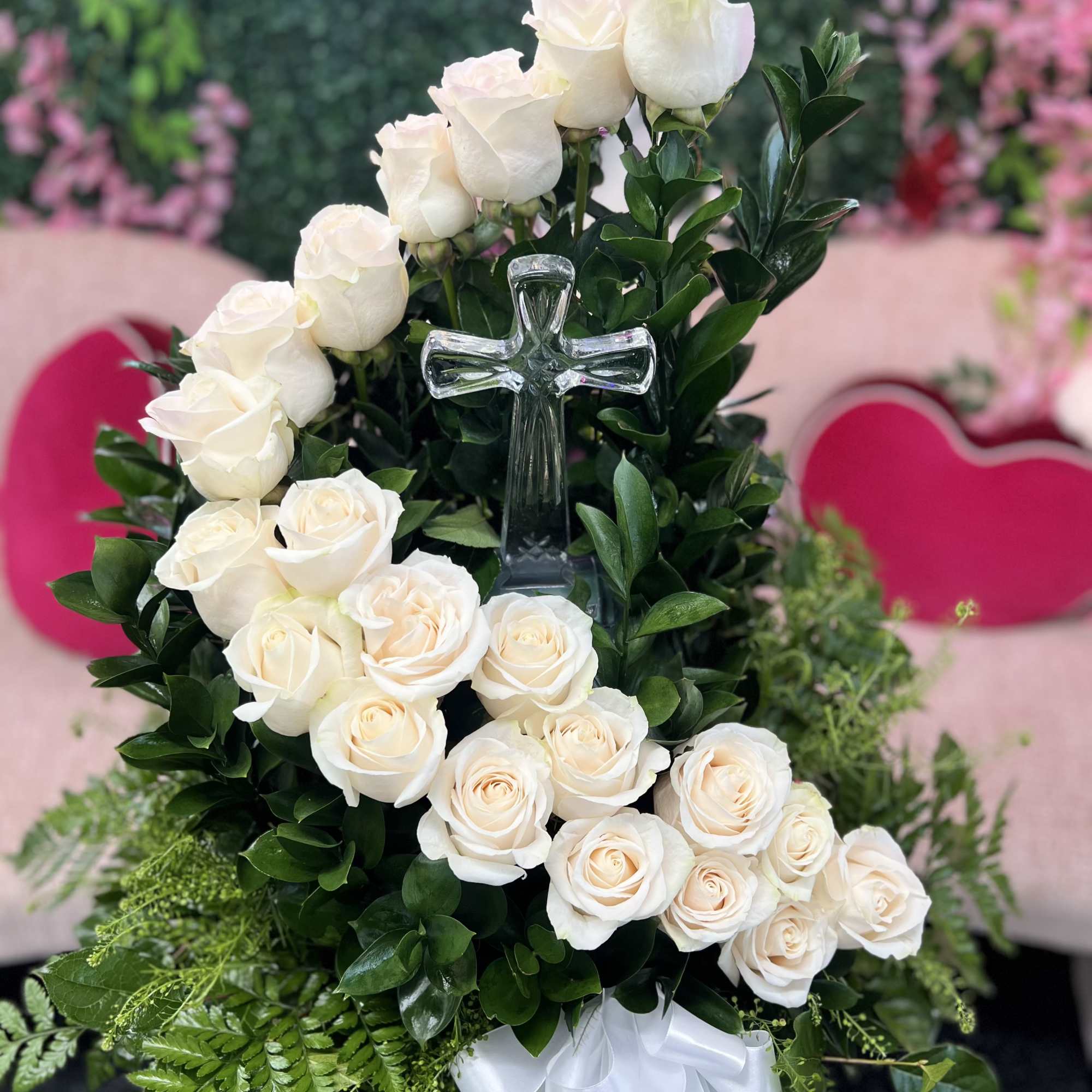 Honor your loved one with grace and beauty. The Heavenly Rose Tribute