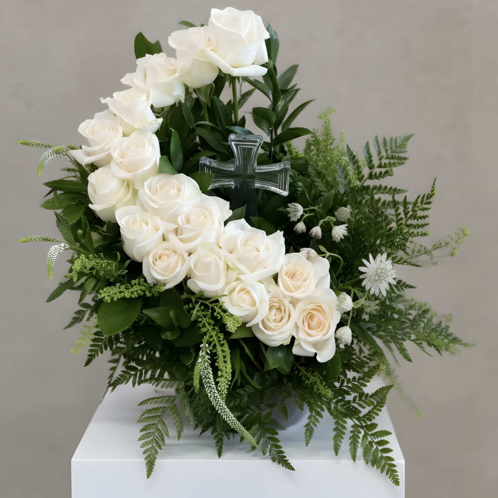 Honor your loved one with grace and beauty. The Heavenly Rose Tribute