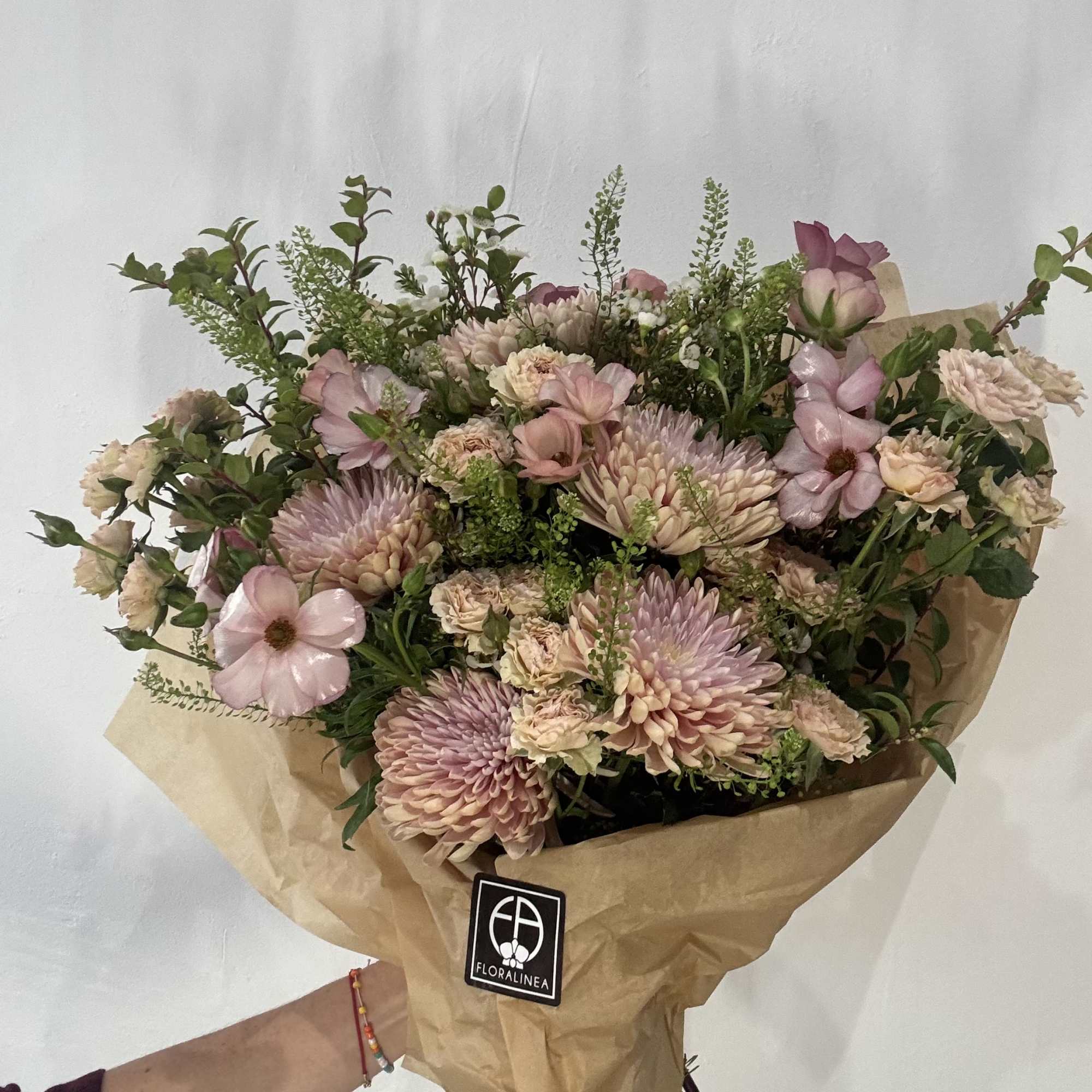 Peaches, pinks and greens.  The perfect gift to brighten that special