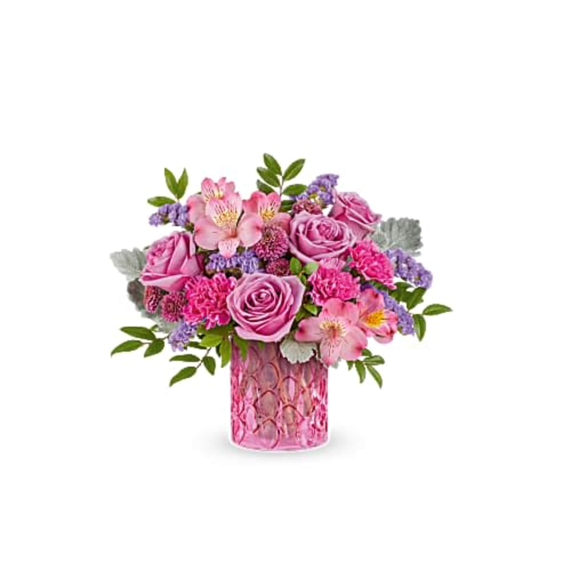 Celebrate her in style with Teleflora's Pink Rhapsody Bouquet, a vibrant mix