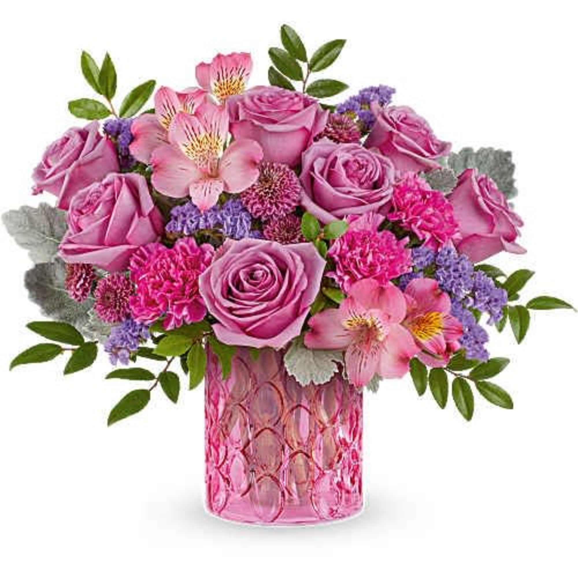 Celebrate her in style with Pink Rhapsody Bouquet, a vibrant mix of
