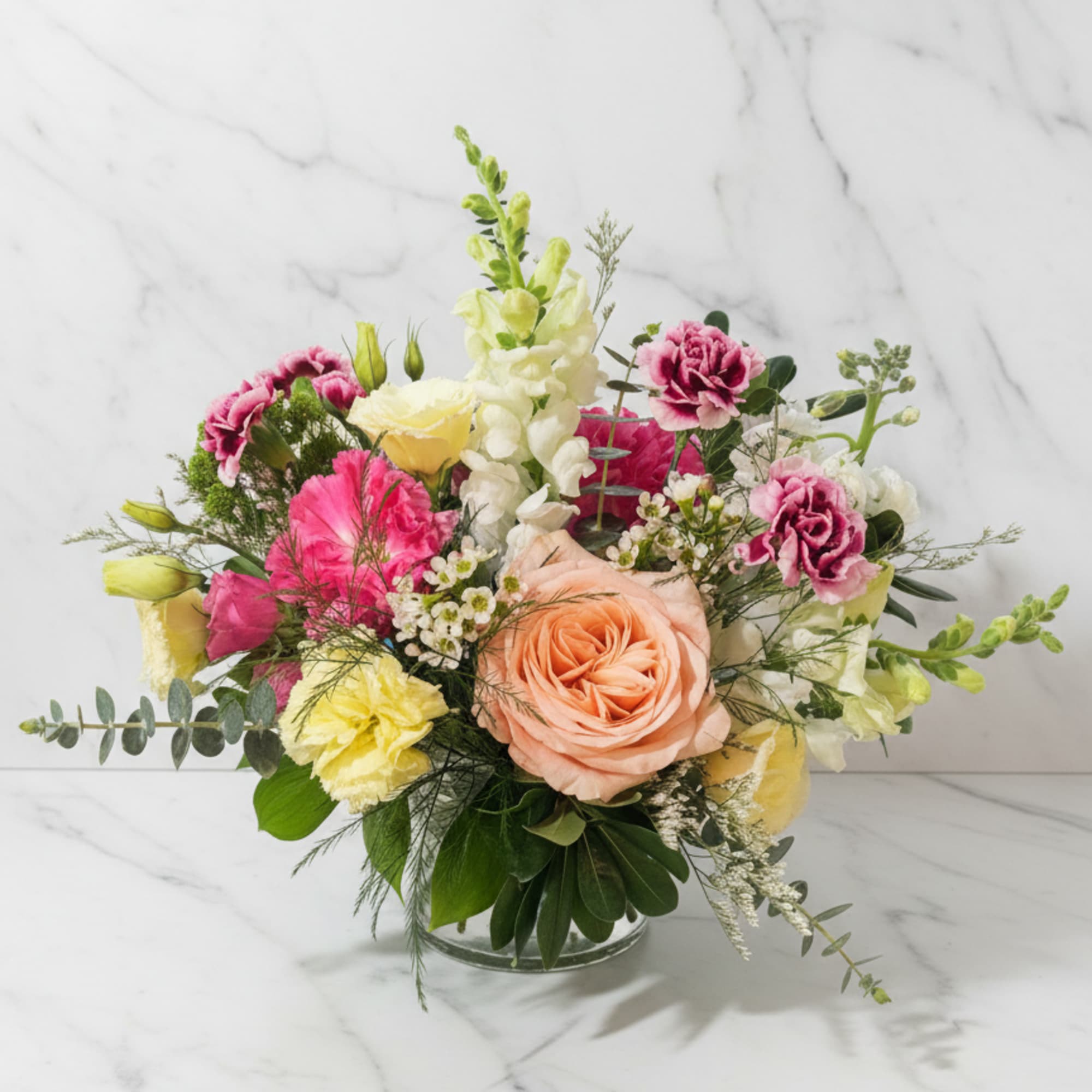 Everyday Joy is a bright, uplifting floral arrangement designed to bring color