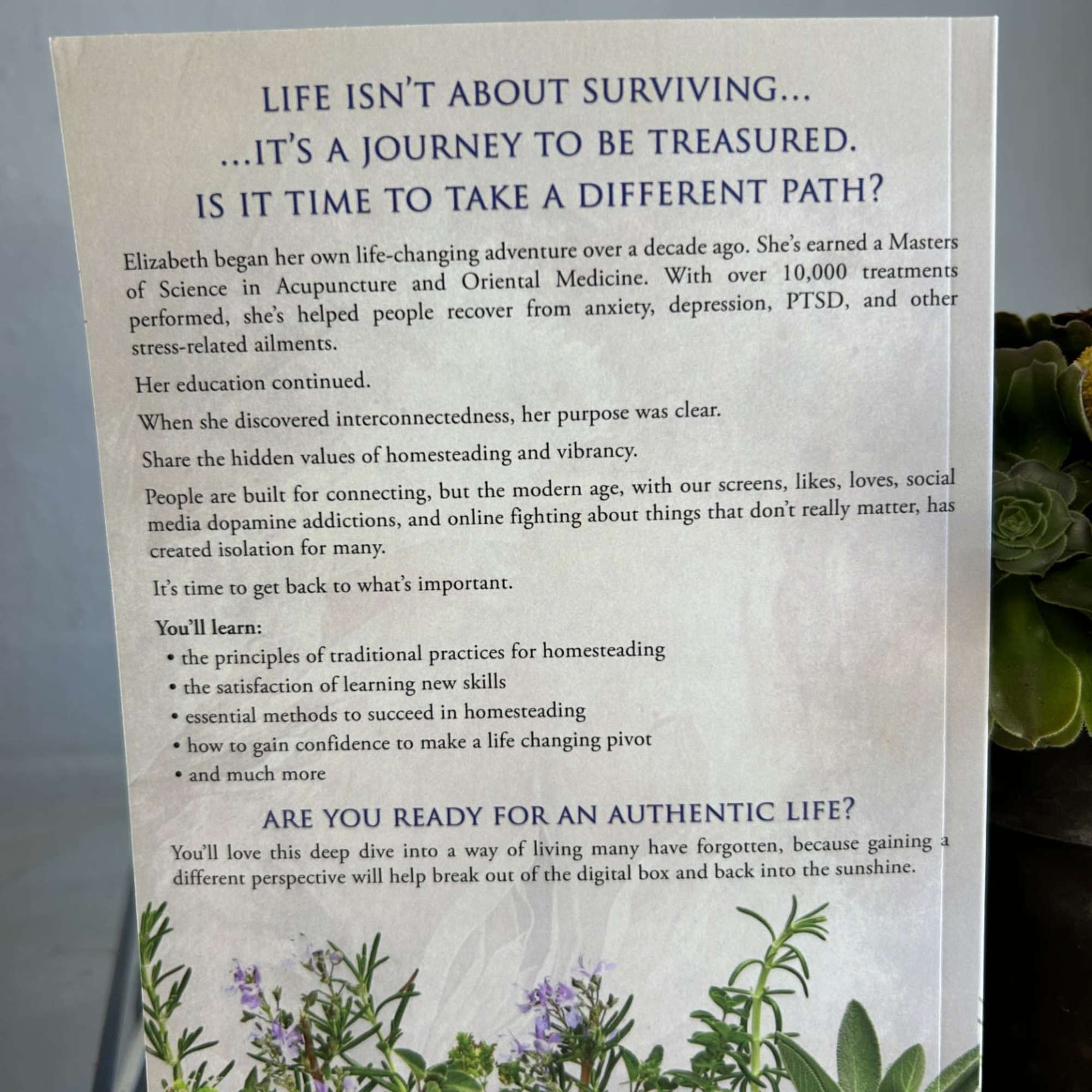 This book was written by an author local to Orange about building