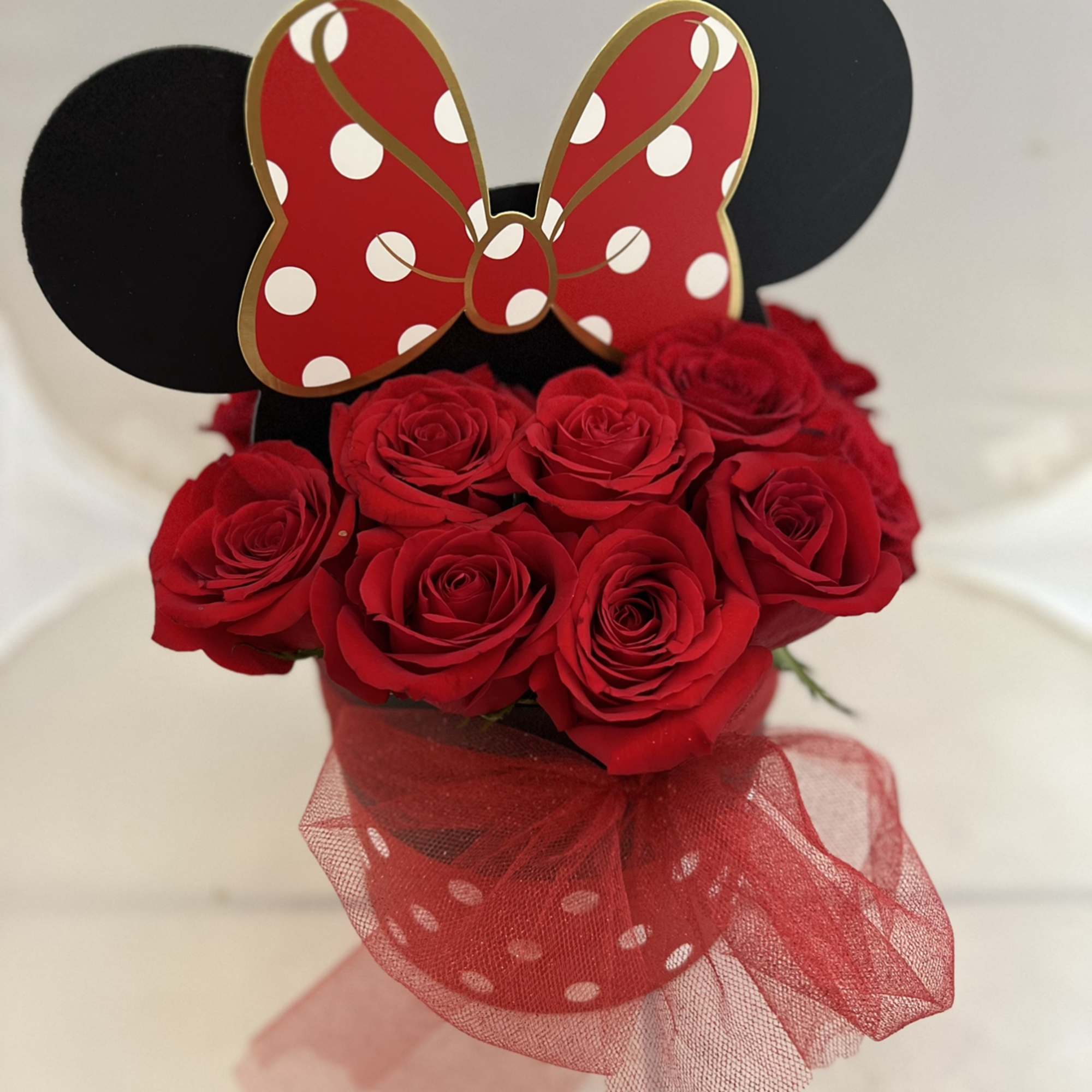 This "All Ears" Red Rose Box arrangement is a show stopper!!!! Someone