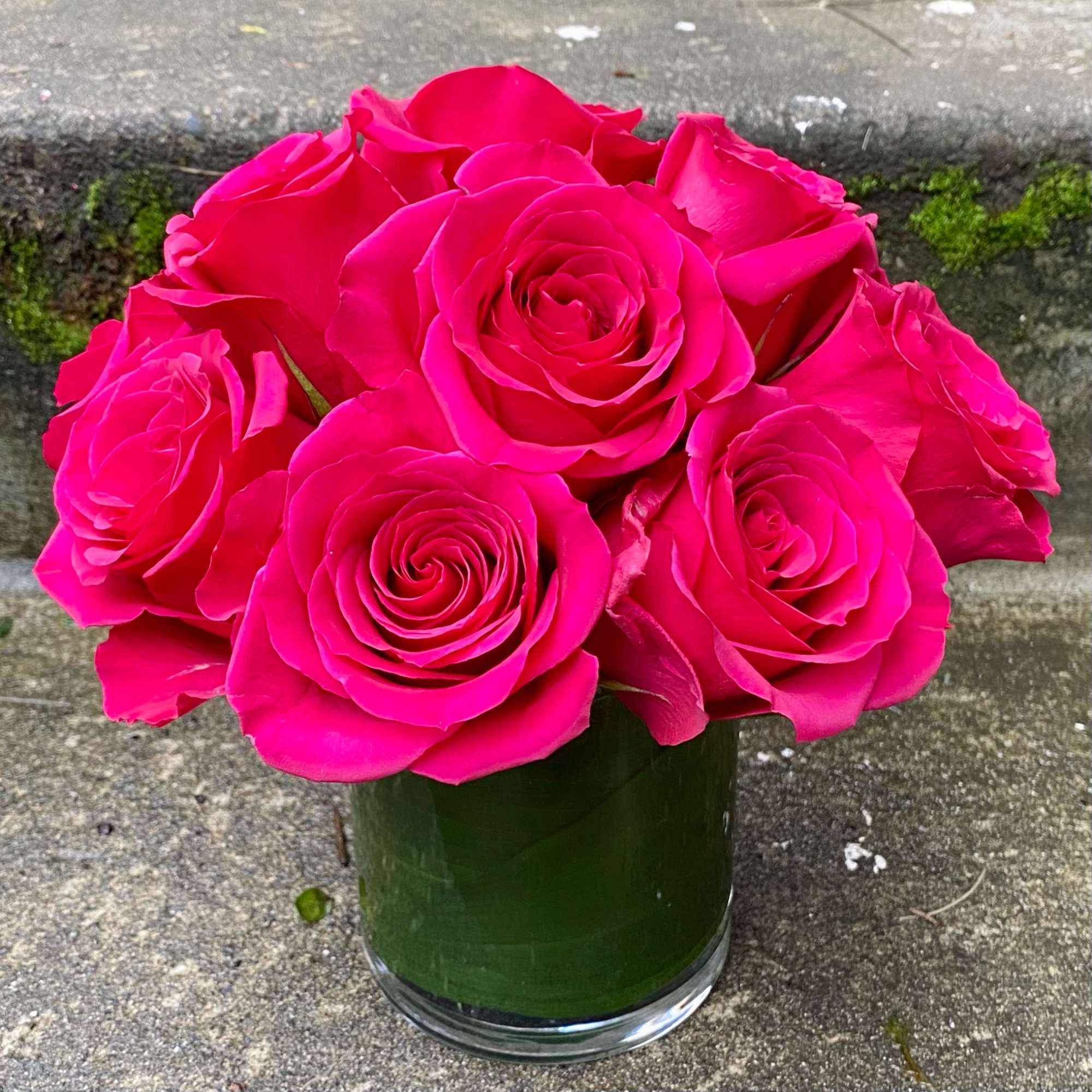 Classic, simple, perfect. One dozen premium roses arranged without filler or fuss