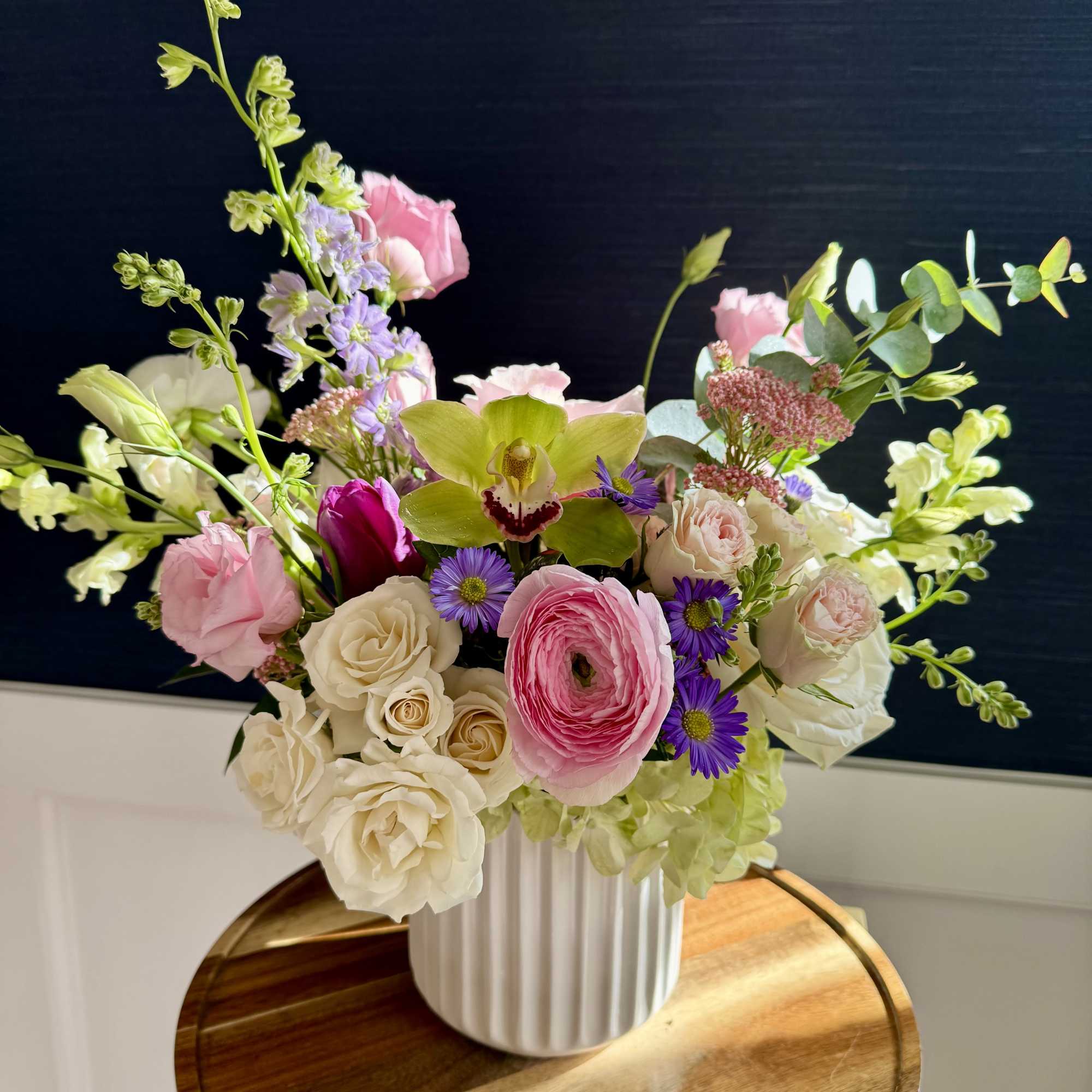A beautiful and colorful spring mix of premium  mixed flowers. Perfect