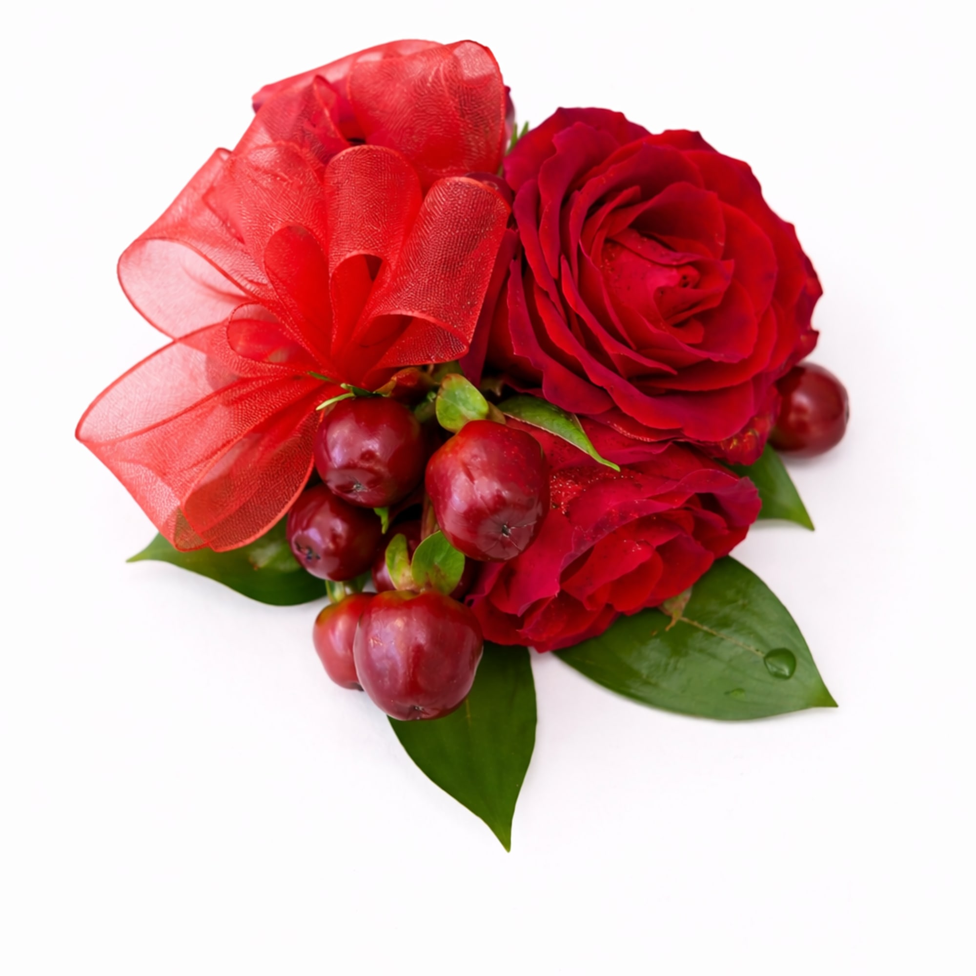 Red rose wristlet