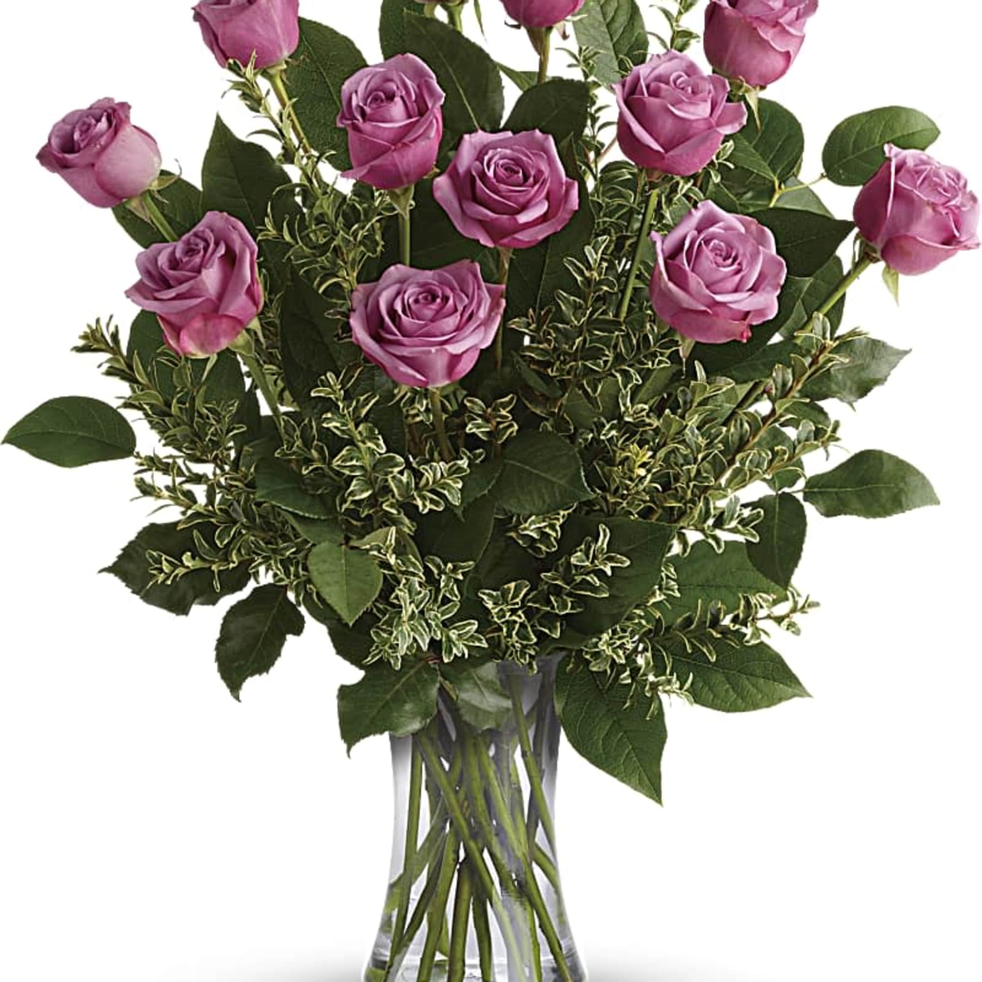 Luxe and lovely, lavender roses have a way of making them feel