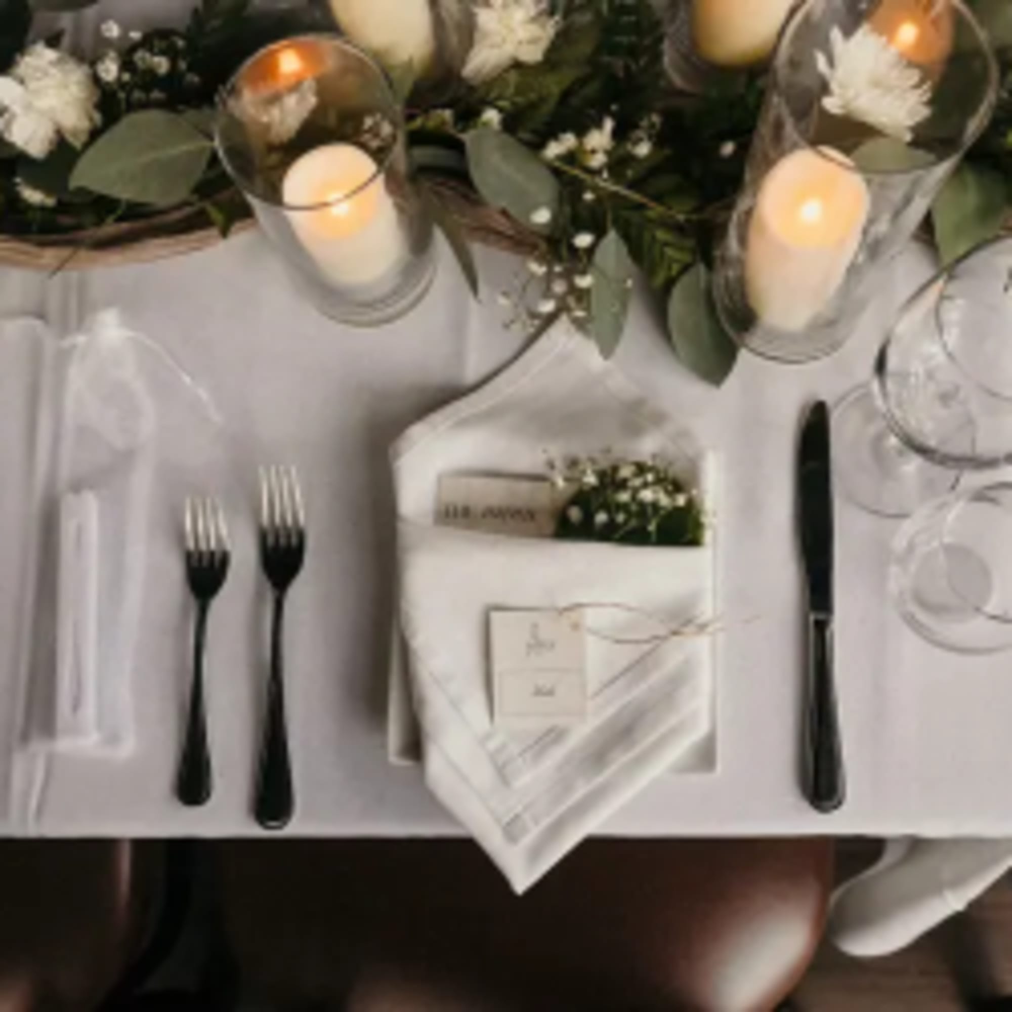 Candlelight Garden Table is an elegant and atmospheric centerpiece designed to transform