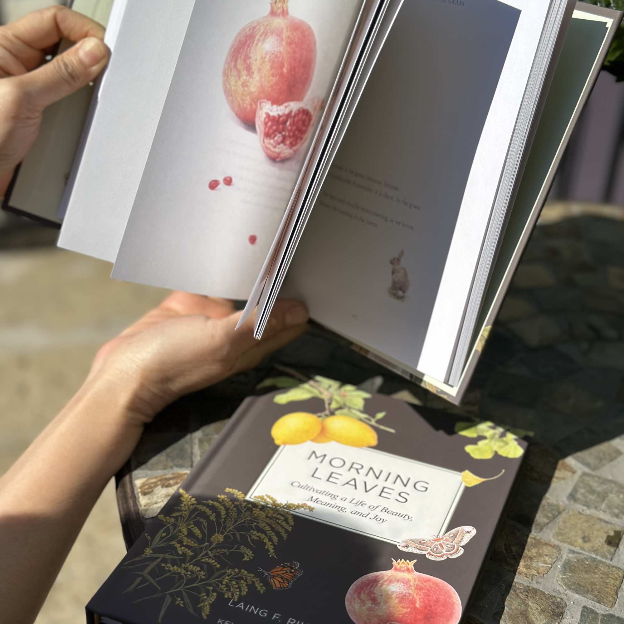 Introducing "Morning Leaves," a special book-and-flowers gift created in collaboration with fellow