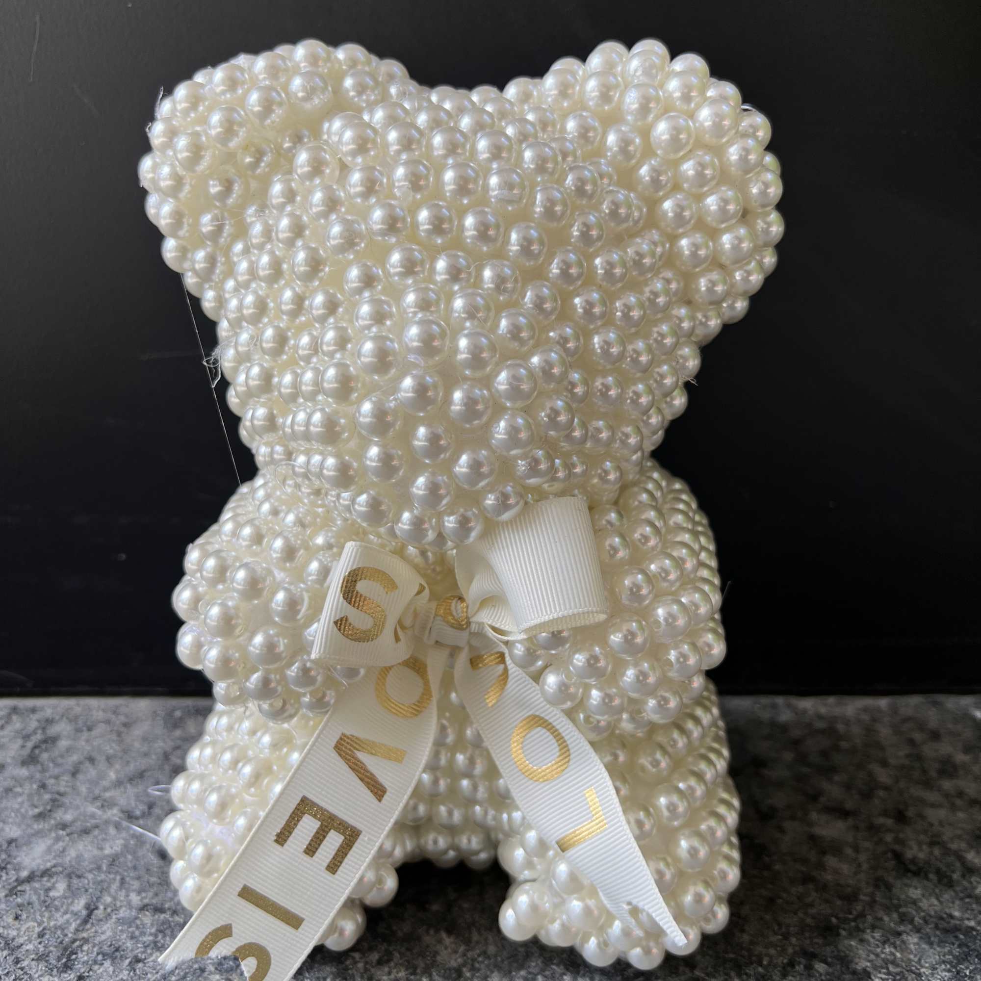 The pear luxuriously Beautiful bear made all from pears. size 10"' 