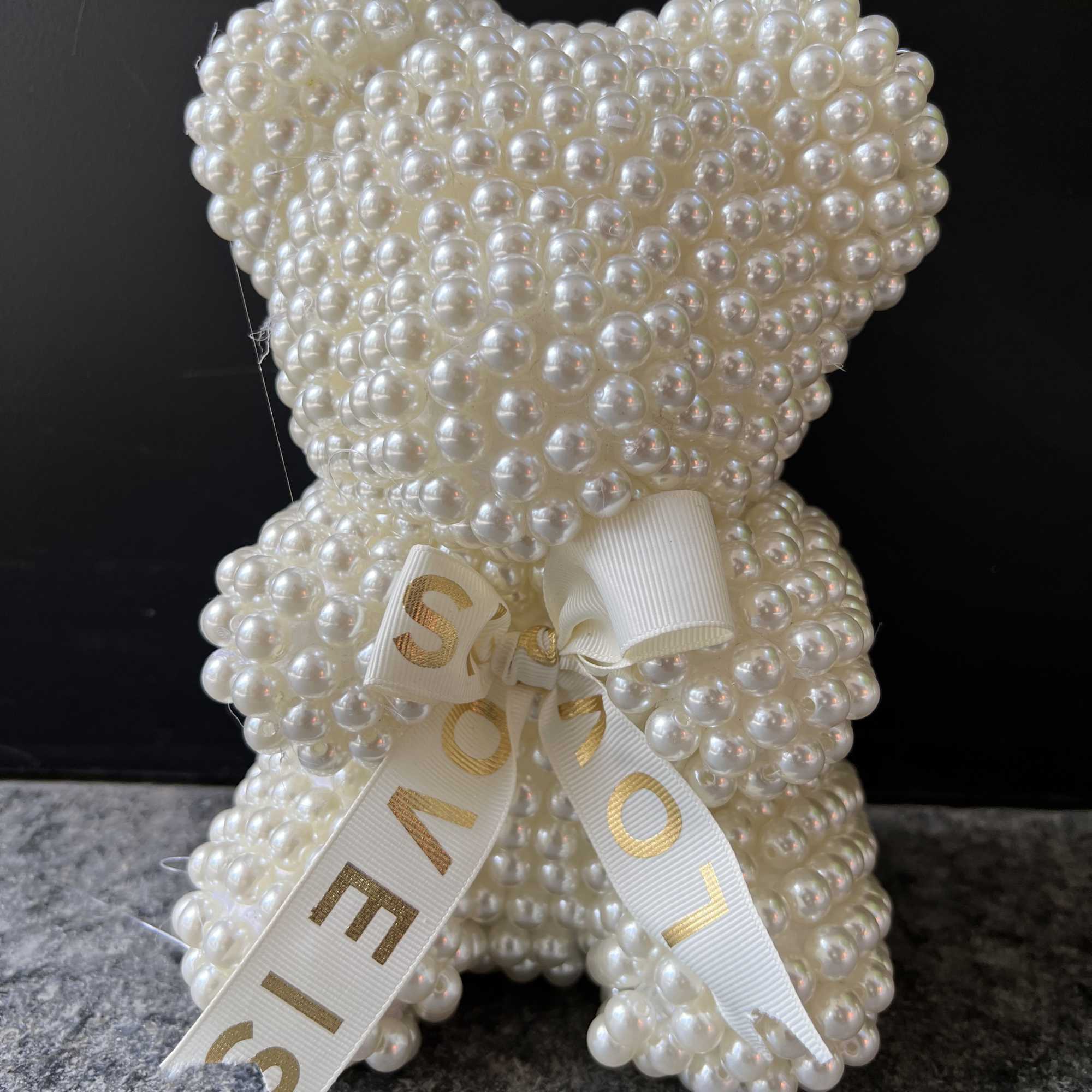 The pear luxuriously Beautiful bear made all from pears. size 10"' 