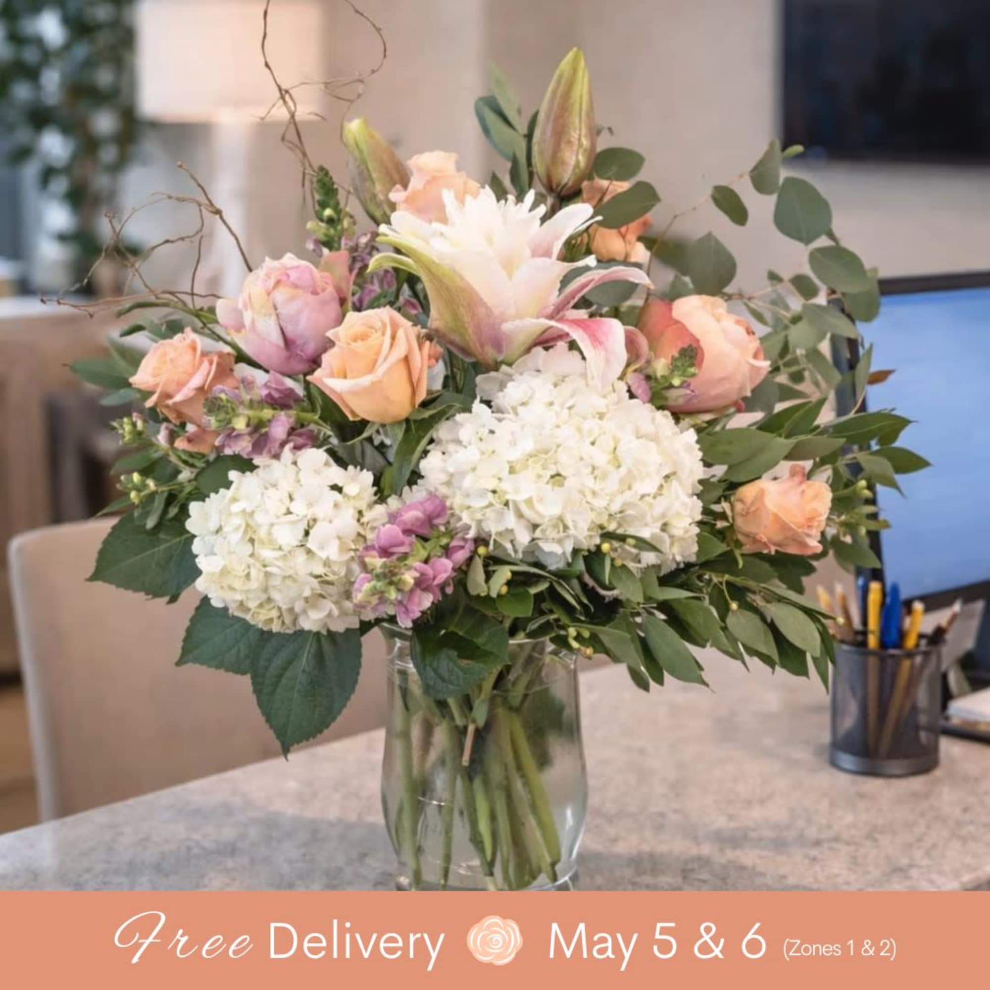 The Incredible, Modern Piece is sure to impress! This bespoke-style arrangement features