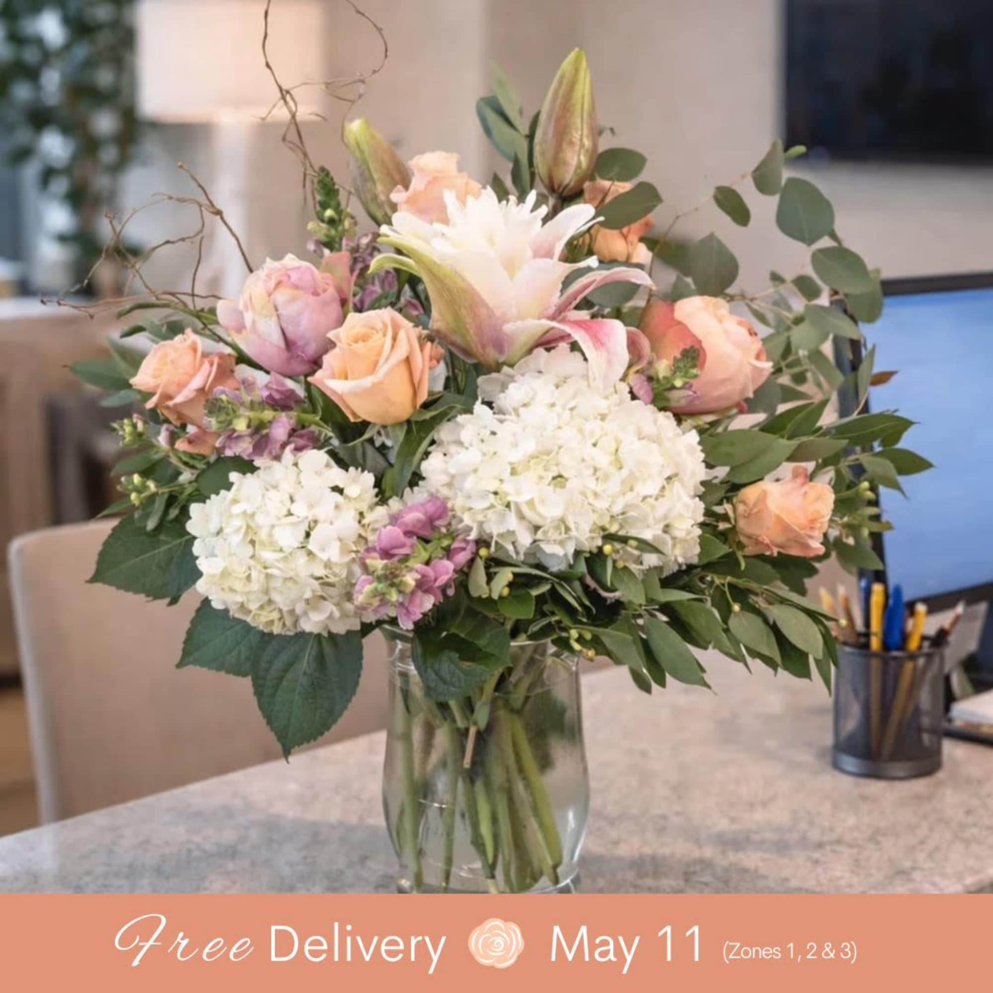 The Incredible, Modern Piece is sure to impress! This bespoke-style arrangement features