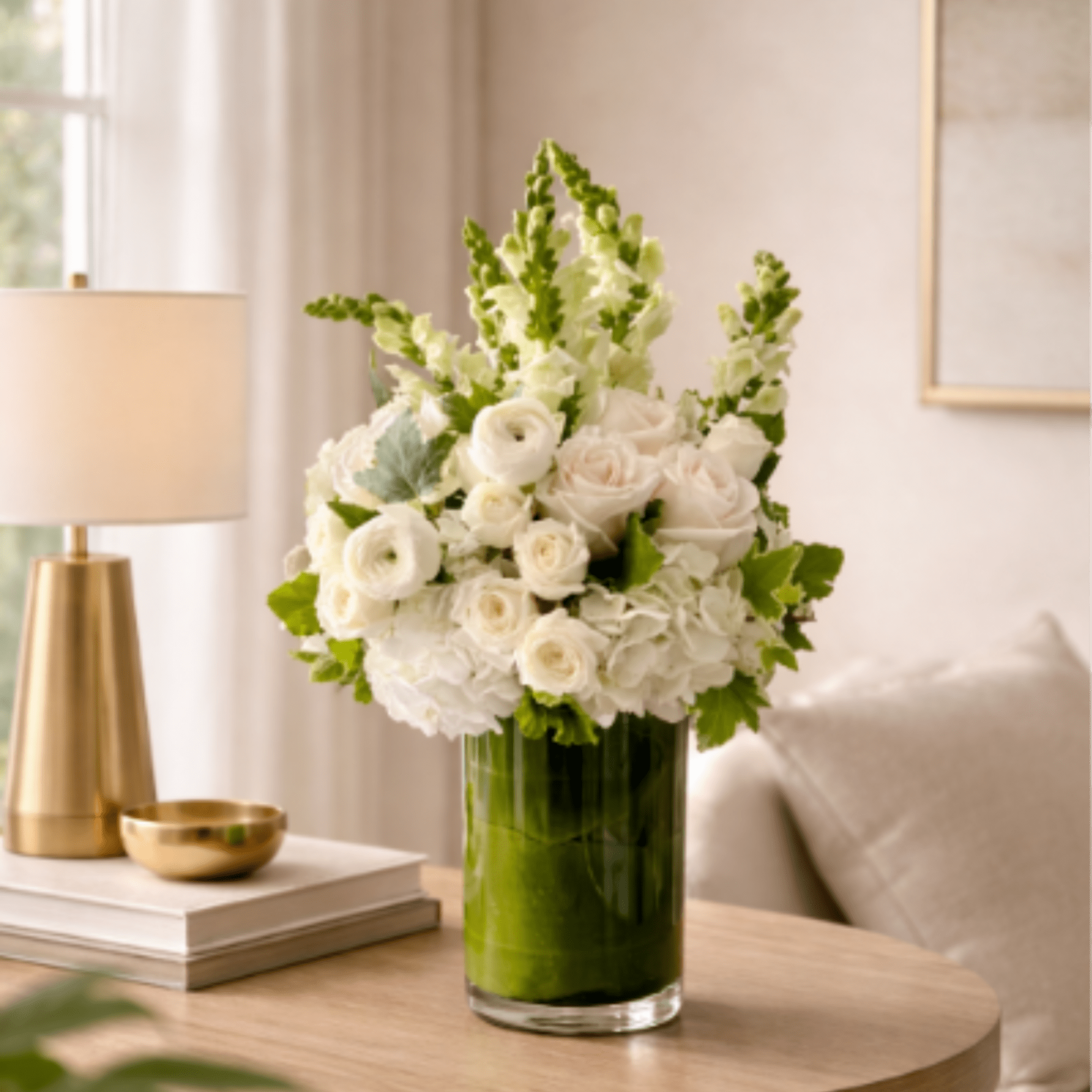 Elevate any space with our Angelique Arrangement, a timeless blend of elegant
