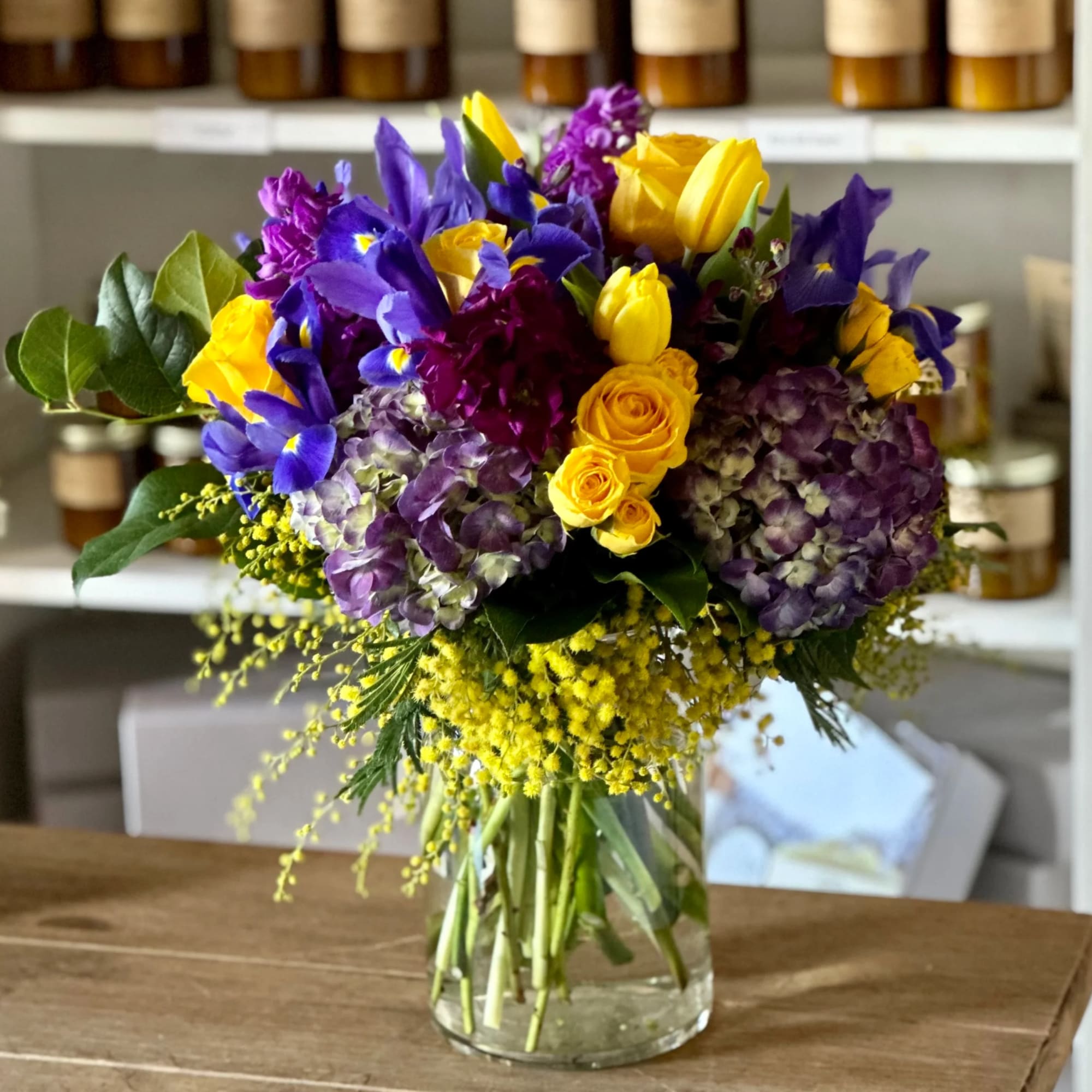 At My Blooming Business We Love LA!! 
The I Love LA arrangement
