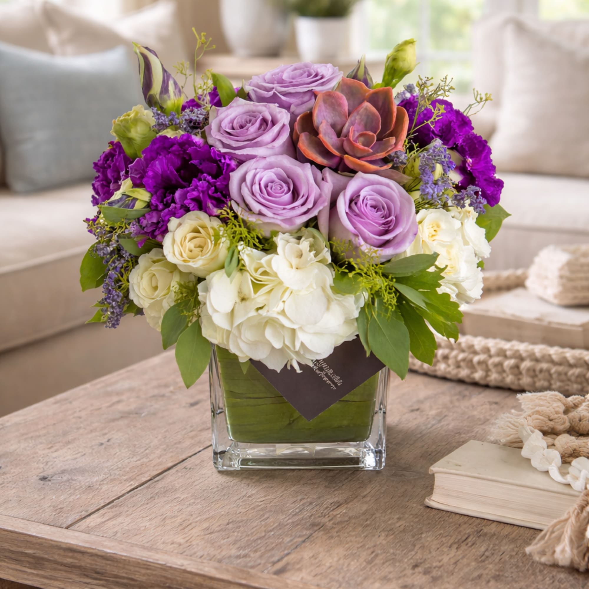 4X4 glass cube arrangement.  Introduce someone special to the timeless beauty