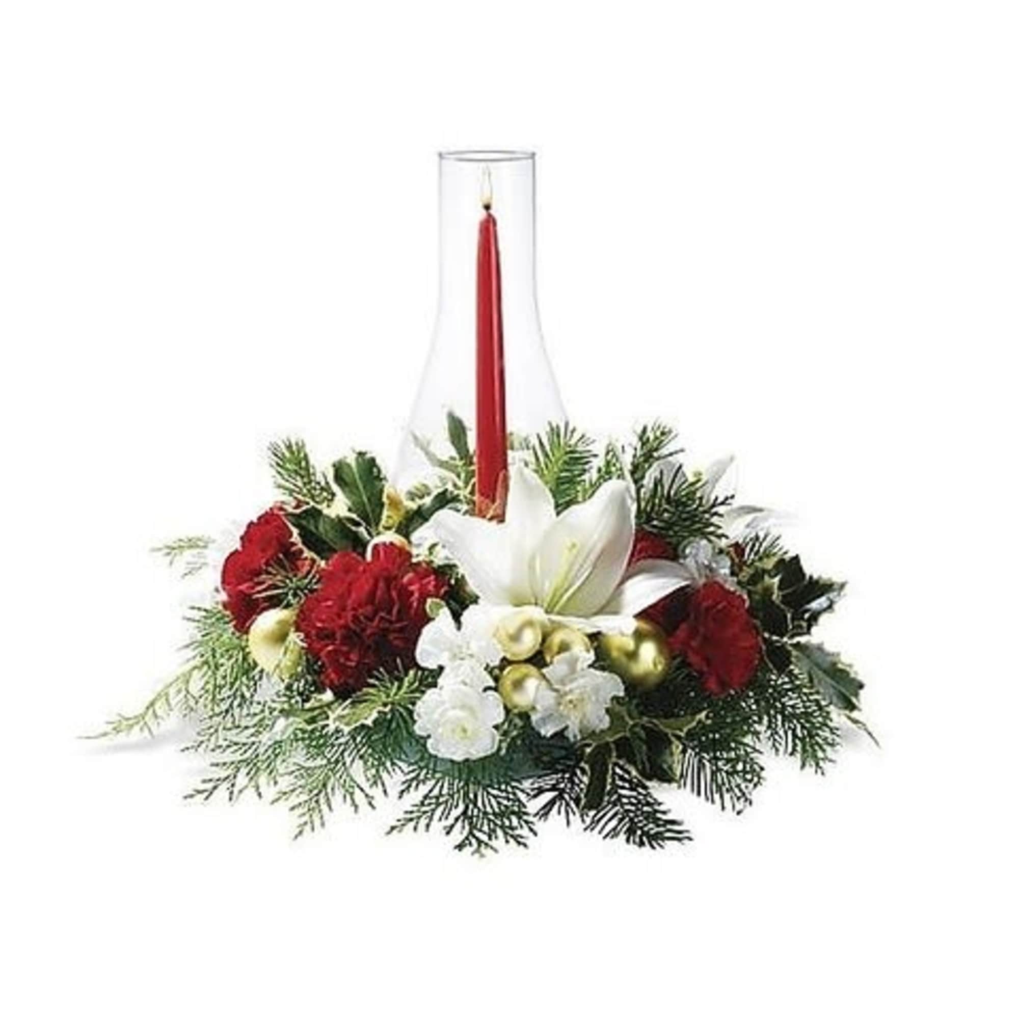 Nothing says, &ldquo;Christmas is here&rdquo; like a traditional holiday centerpiece featuring a