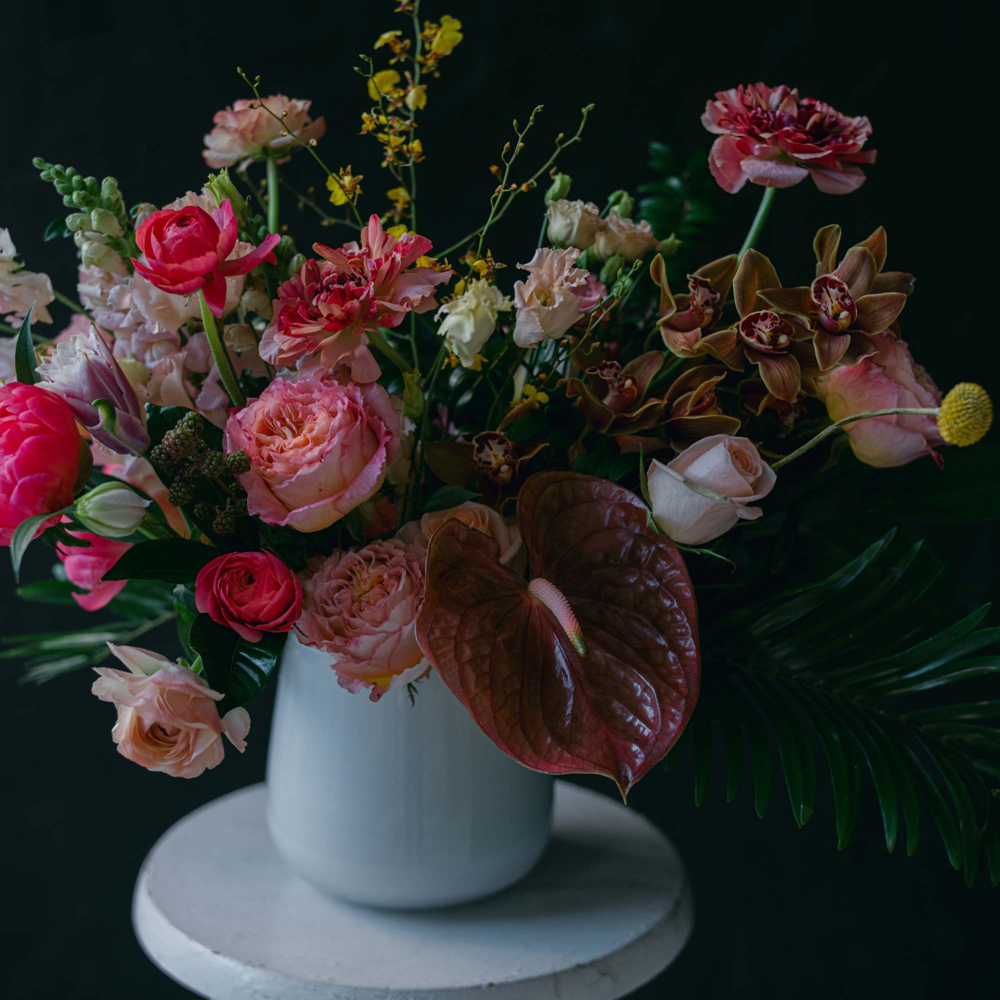 Think exotic, rich, bold, lots of textures and layers to make for