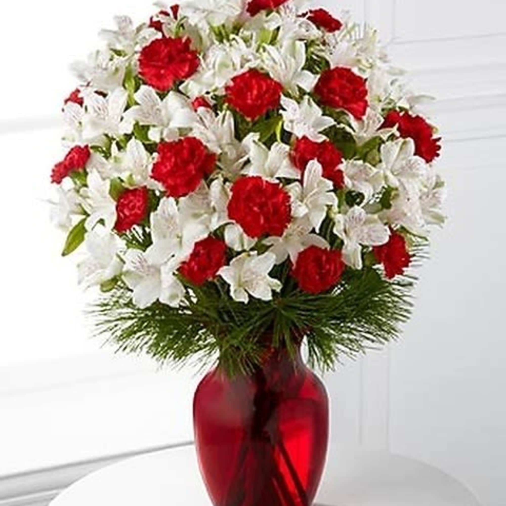 The Gorgeous Greetings Holiday Bouquet is a simply lovely way to send