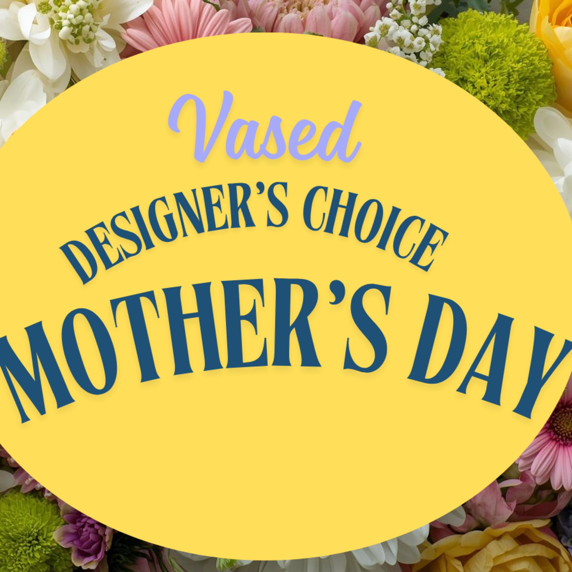 This vased Designer&rsquo;s Choice arrangement is a fresh, joyful mix of spring