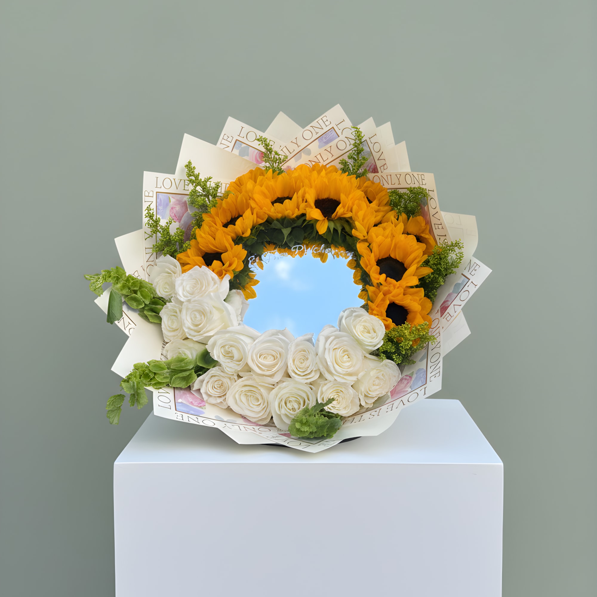 A bold and unique floral design that blends beauty and creativity. This