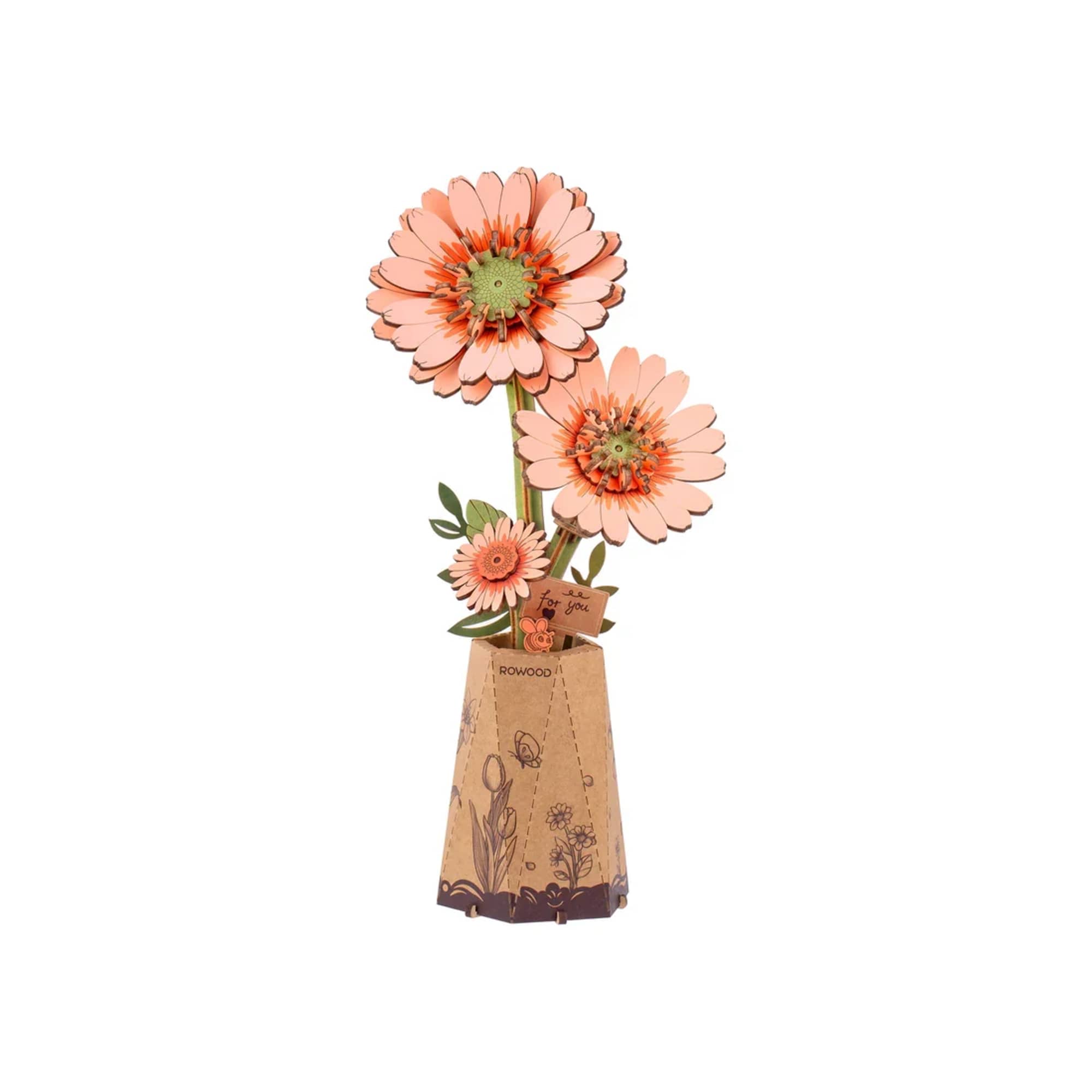 Bright, cheerful, and full of personality - our Orange Gerbera Daisy 3D