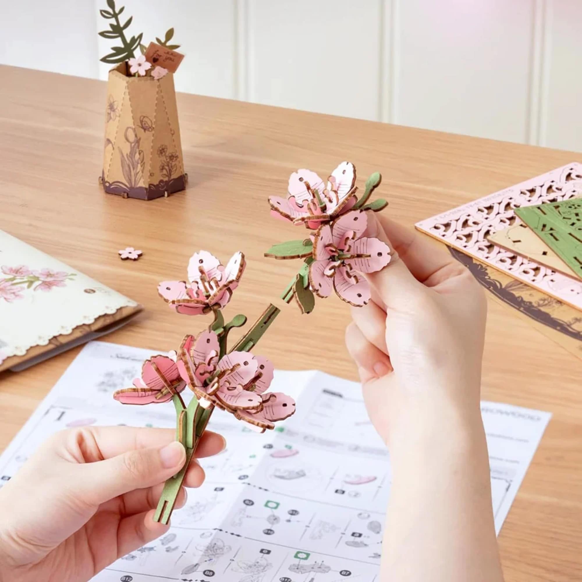 Soft, delicate, and timelessly beautiful - our Sakura (Cherry Blossom) 3D Wooden