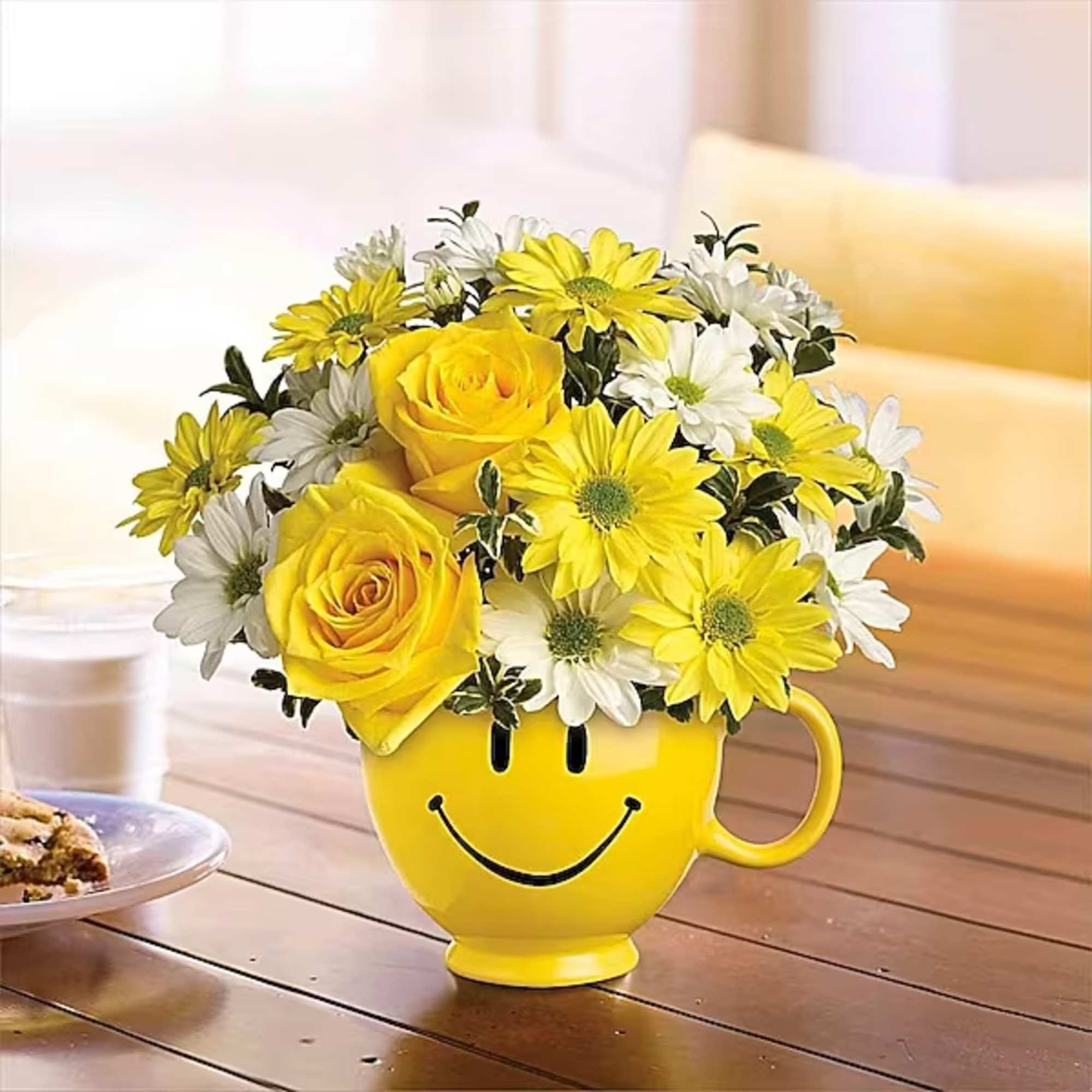 Cheer someone up&mdash;or just share a happy thought. Our joyful mug arrives