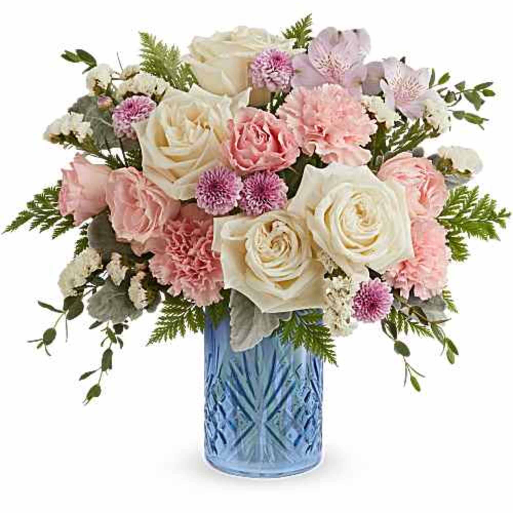 Pink Rhapsody Bouquet is a vibrant Mother's Day flower arrangement featuring lavender