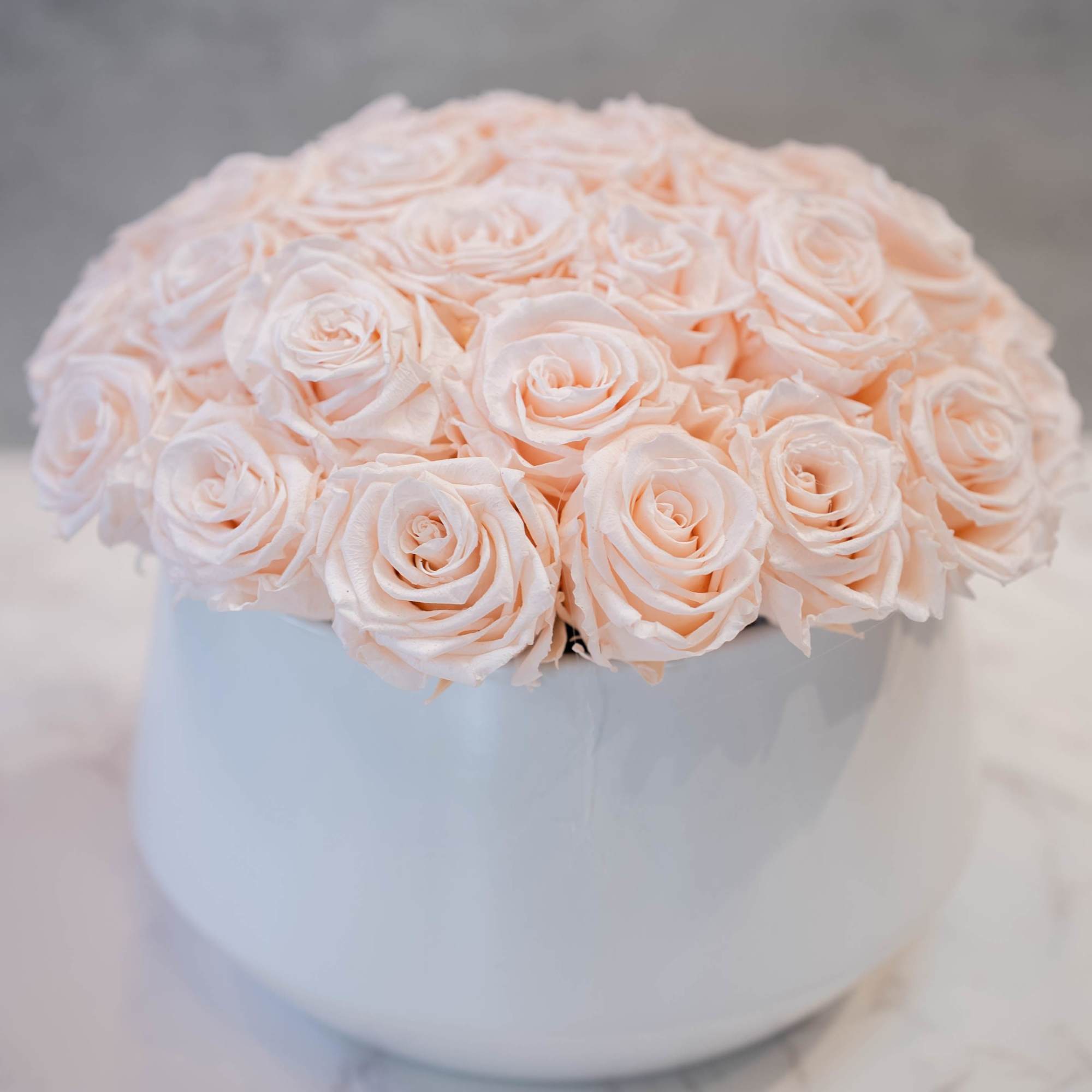 High end preserved roses, custom designed by hand in our local shop