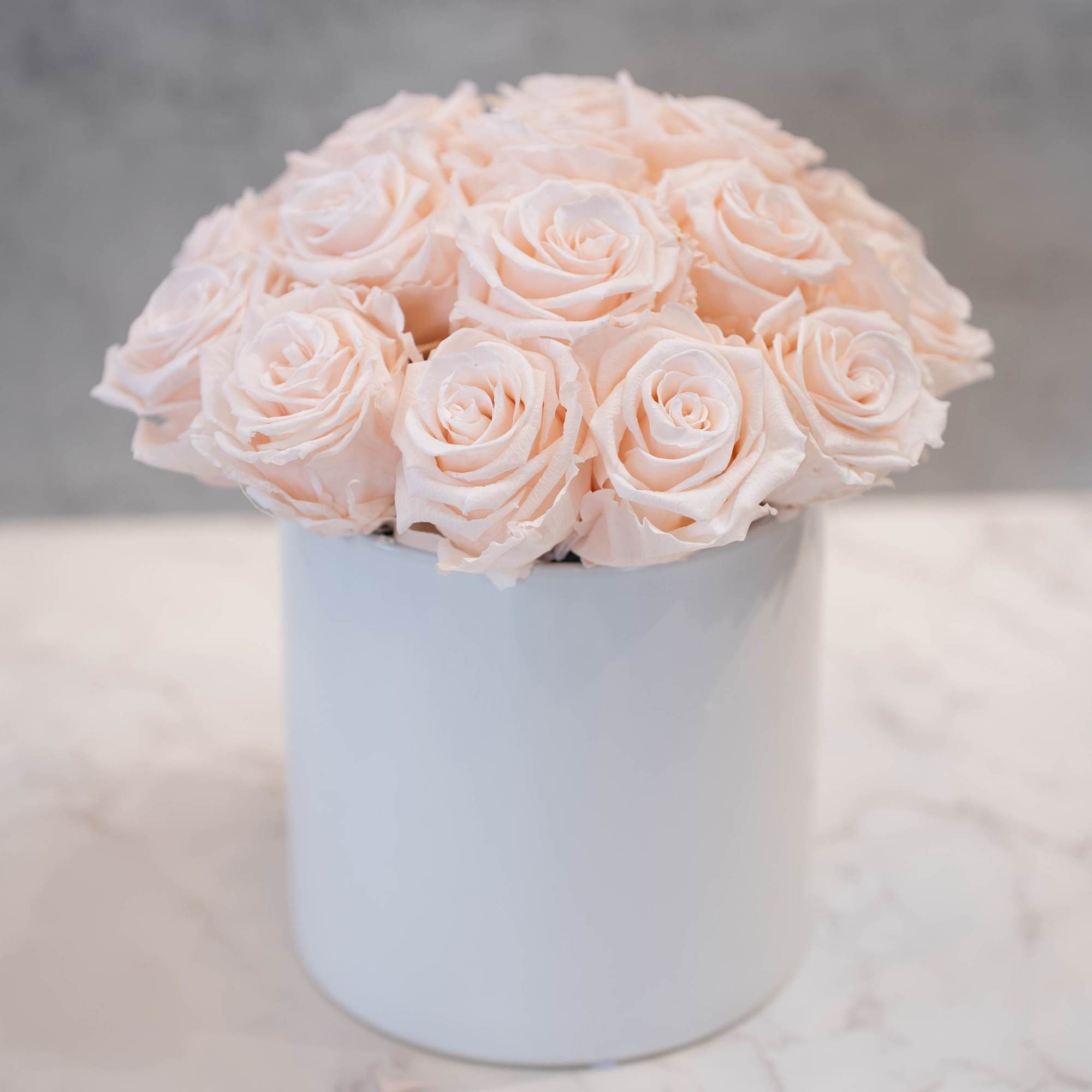 High end preserved roses, custom designed by hand in our local shop